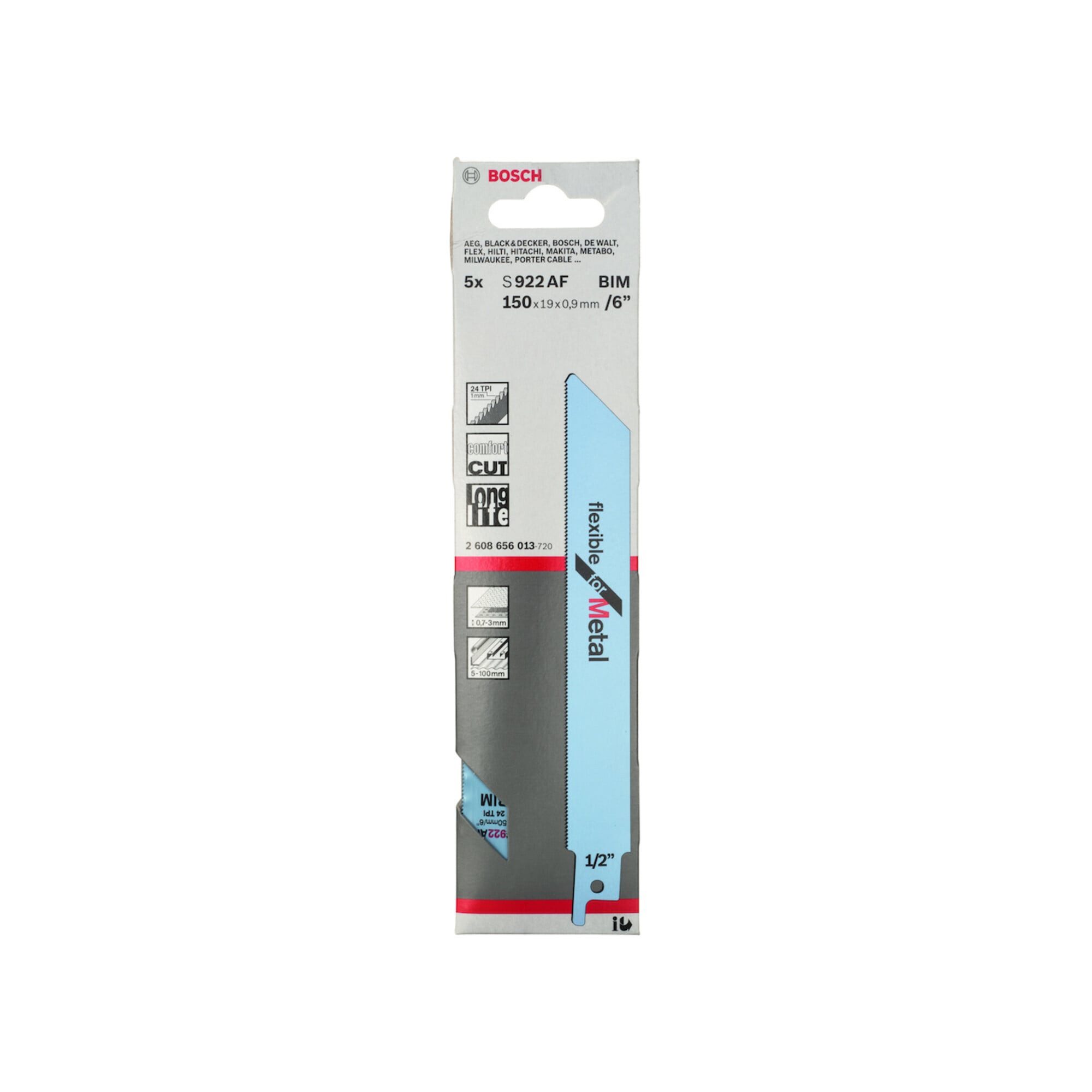 Bosch Professional Säbelsägeblatt Bosch Säbelsägeblatt S 922 AF, Flexible for Metal