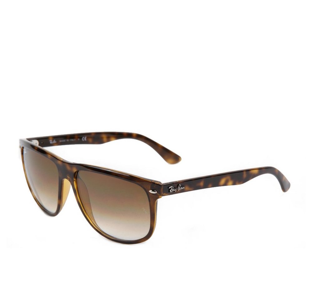 Ray-Ban Sonnenbrille Ray-Ban Boyfriend RB4147 710/51 Light Havana Clear Gradient Brown