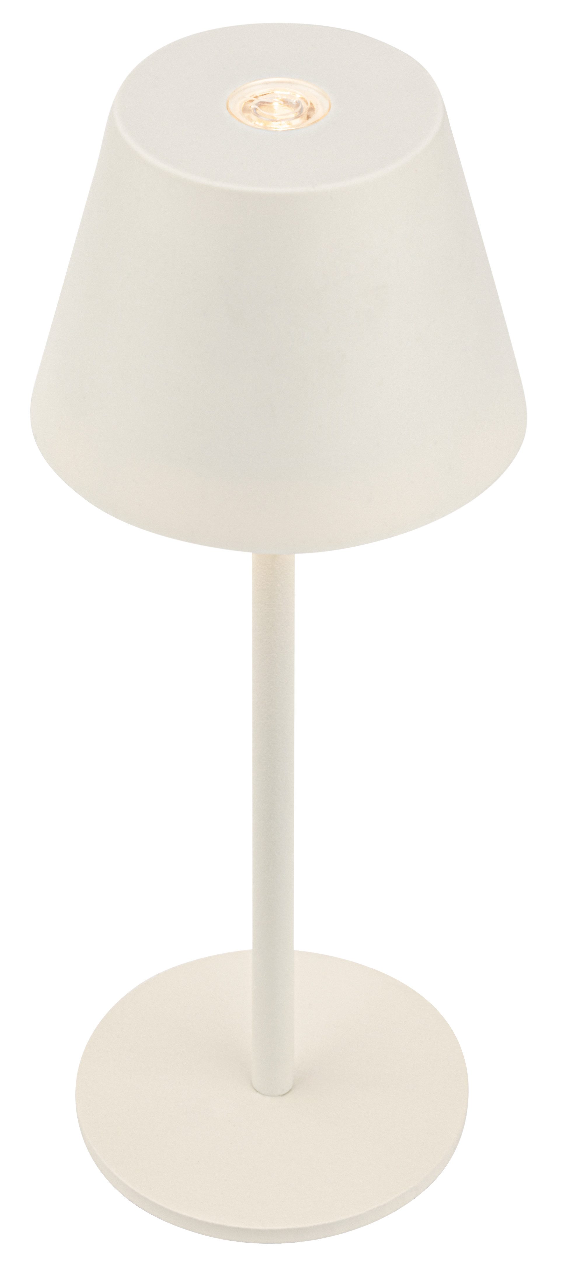 Briloner Leuchten LED Tischleuchte Akku Tischlampe kabellos Nano Indoor/Outdoor, LED fest integriert, 6 x 16 cm (DxH) Schwarz/Weiß 1,5W Wohnzimmer Schlafzimmer