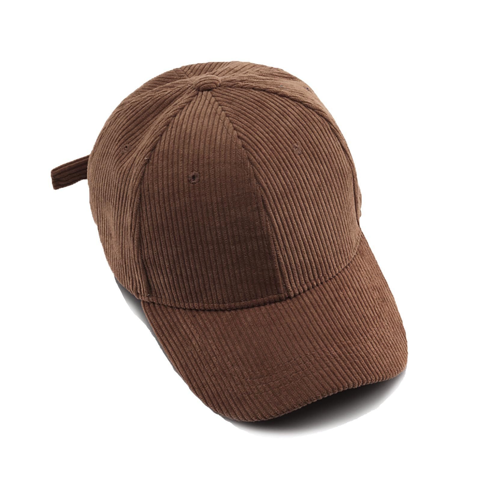 Zaewry Baseball Cap Baseballkappe für Herren und Damen, Aus Cord, verstellbar einfarbig, Unisex, Einheitsgröße, Sonnenmütze