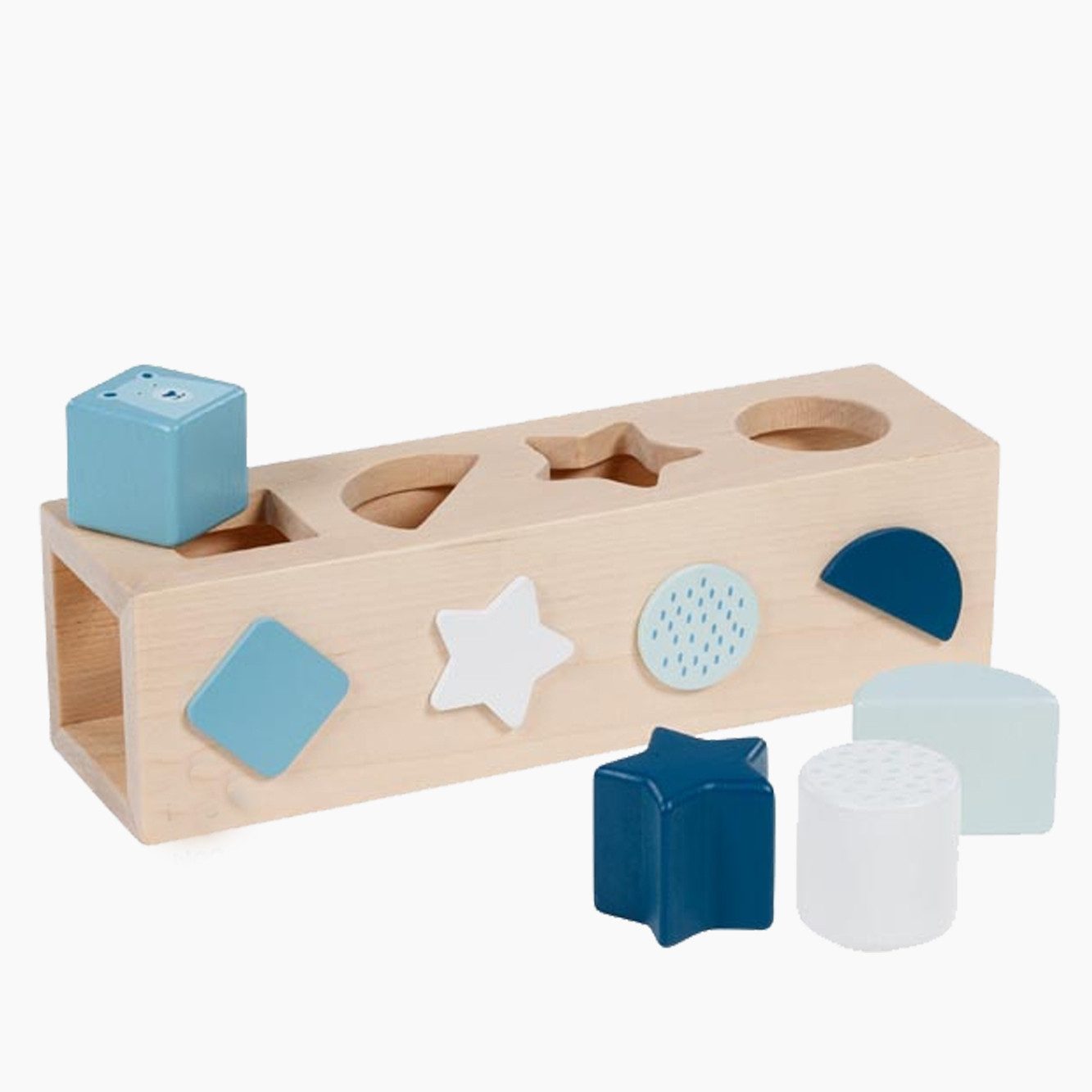 goki Steckspielzeug Sort Box, Lifestyle Azur, (packung, 5-tlg), Qualitäts Spielzeug aus Holz