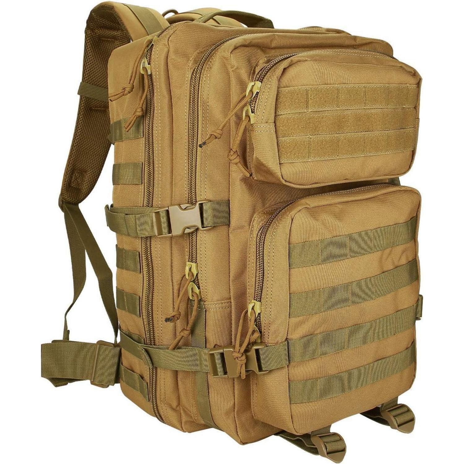 Trekkingrucksack Rucksack 40L Militär taktisch 3Tage Assault Pack Trekking Khaki