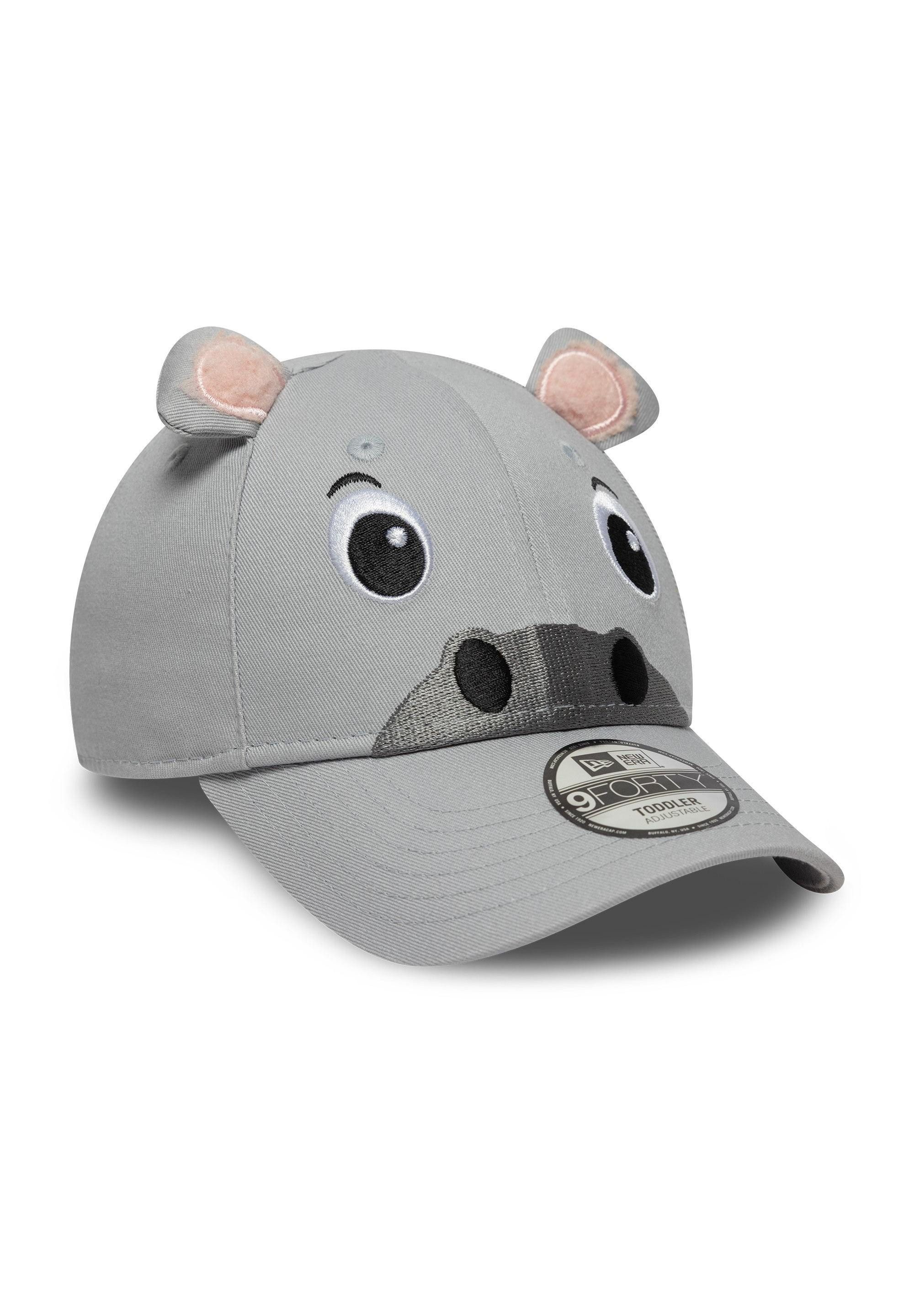 New Era Baseball Cap Nilpferd Animal Toddler 9Forty Cap New Era Grau (1-St)