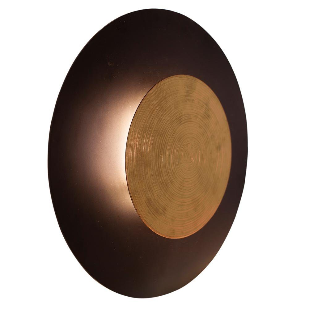 By Rydens Wandleuchte By Schwarz-Matt, Rydens LED Nitra Goldfarben Gold Ø Schwarz, 50cm