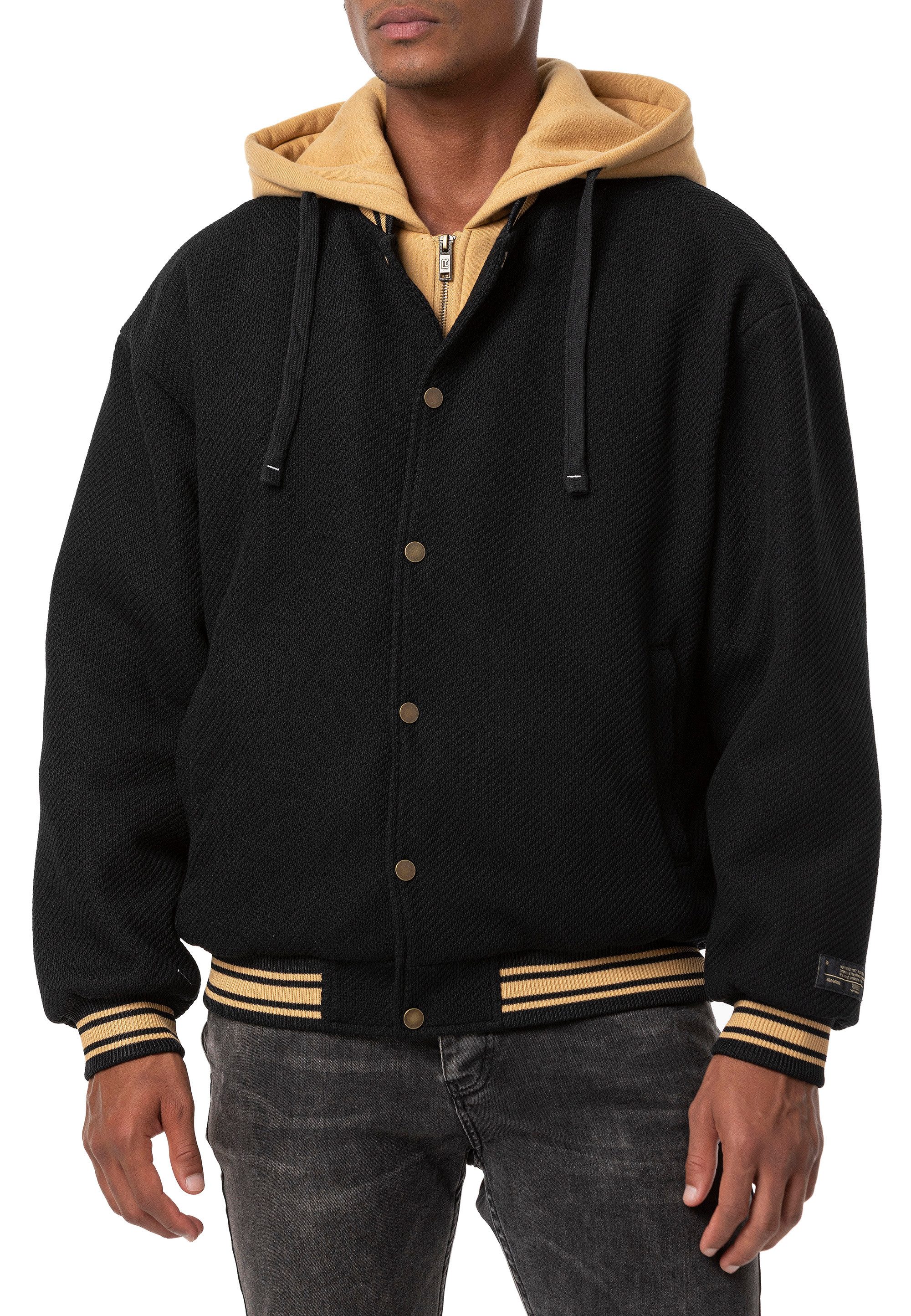 RedBridge Cordjacke mit Kapuze - Sportlicher Stil in hochwertiger Strukturo günstig online kaufen