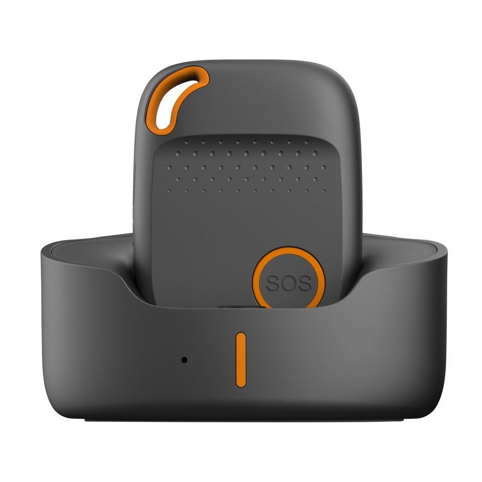 Kompakt GPS Notruftracker EV04 mit Sprachquittung Schwarz GPS-Tracker