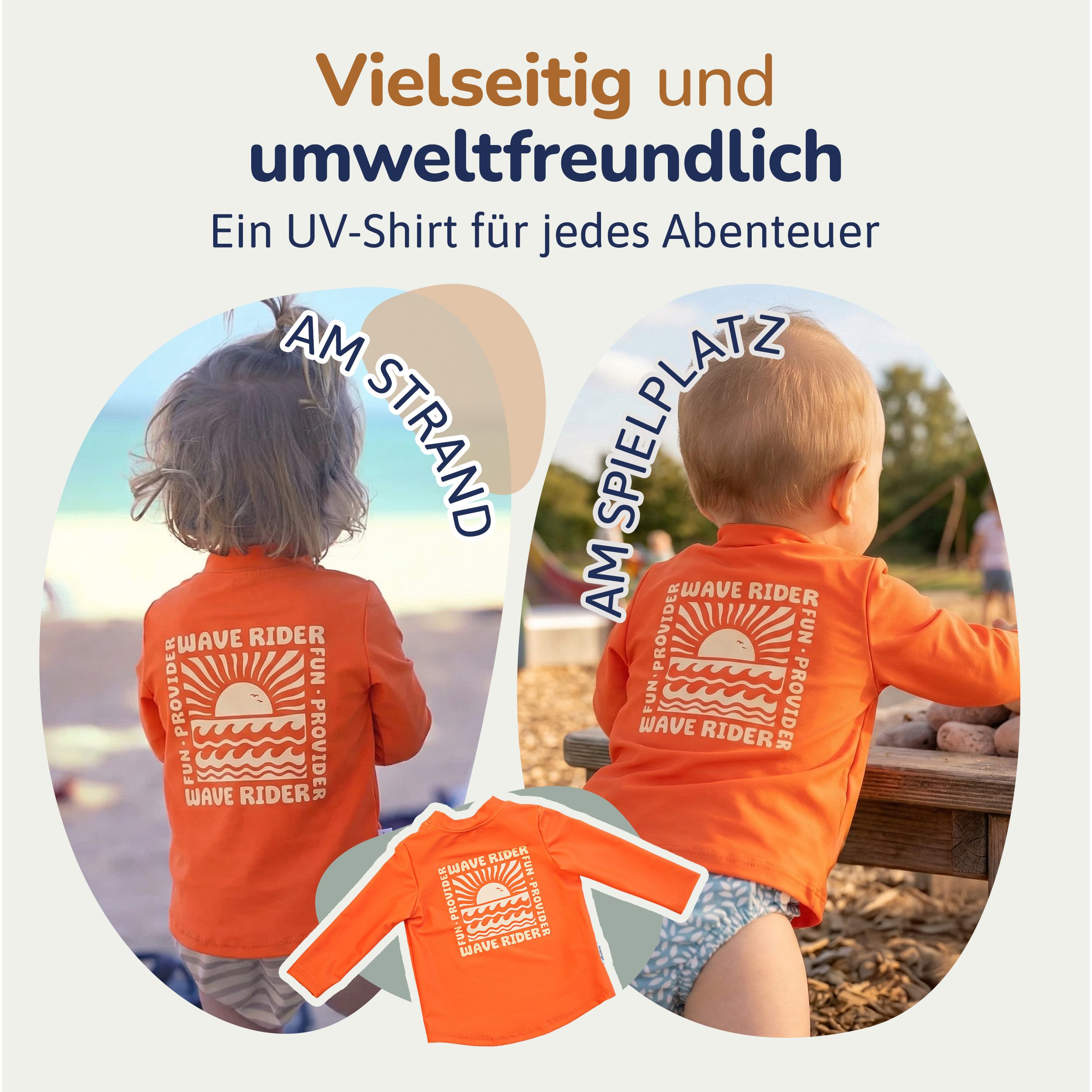 Hinzling Rash Guard UV Shirt Kinder Langarm & UPF 60 Sonnenschutz