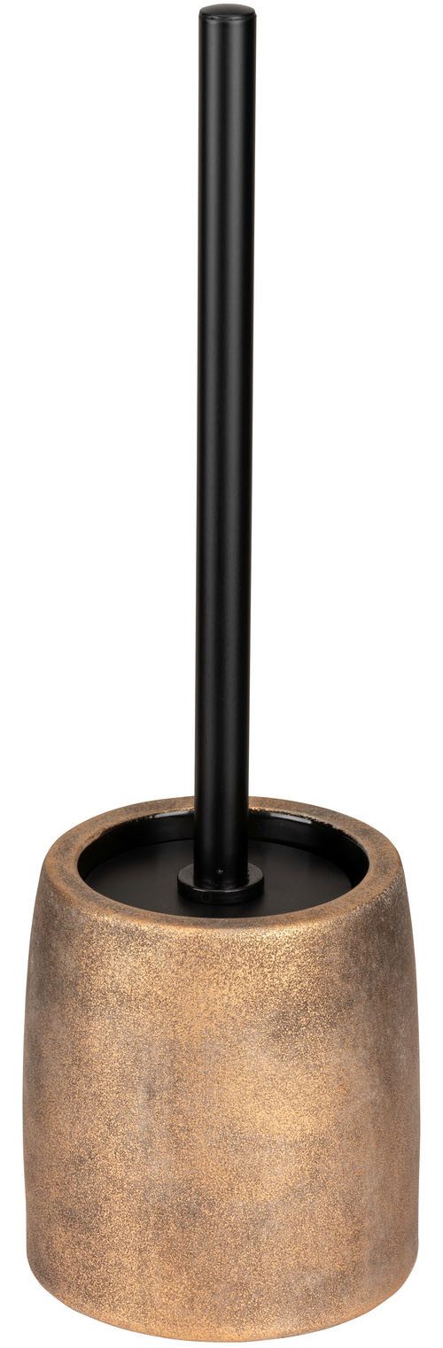 WENKO WC-Garnitur Tremea, Keramik in bronze matt, Toilettenbürste mit Kunst günstig online kaufen