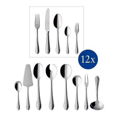 Villeroy & Boch Besteck-Set Mademoiselle Tafelbesteck 68tlg. (68-tlg), 12 Personen, Edelstahl