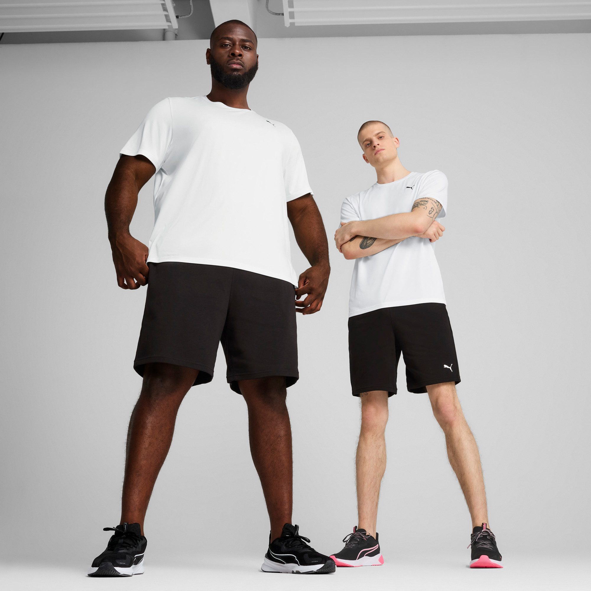 PUMA Trainingsshorts M TAD ESSENTIALS 8 KNIT SHORT aus Baumwollmischung, mit DryCELL Technologie, atmungsaktiv