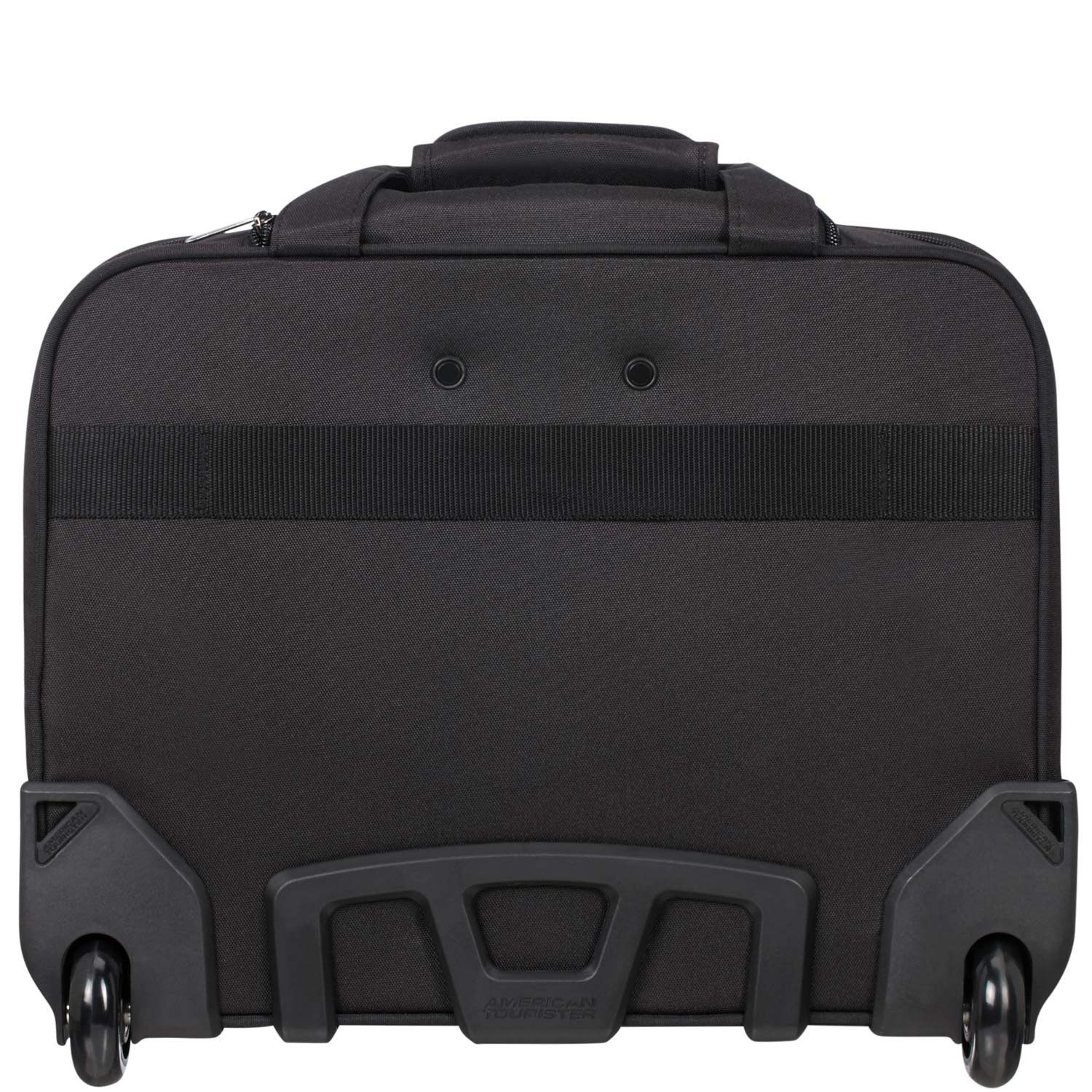 American Tourister® Koffer American Tourister Business Trolley 15,6 Zoll AT WORK black/orange