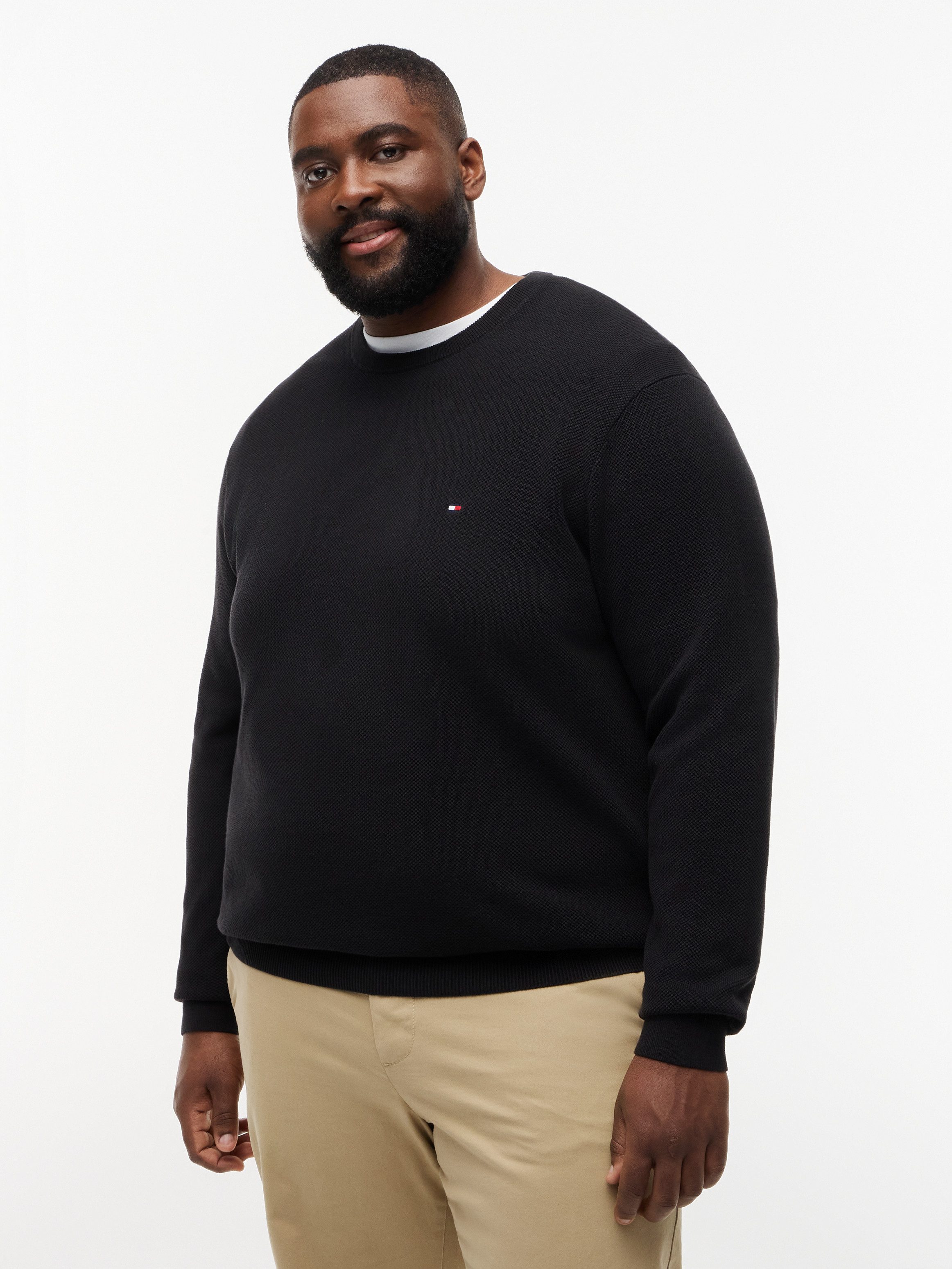 Tommy Hilfiger Big & Tall Rundhalspullover ESSENTIAL STRUCTURE CREW NECK Gr günstig online kaufen