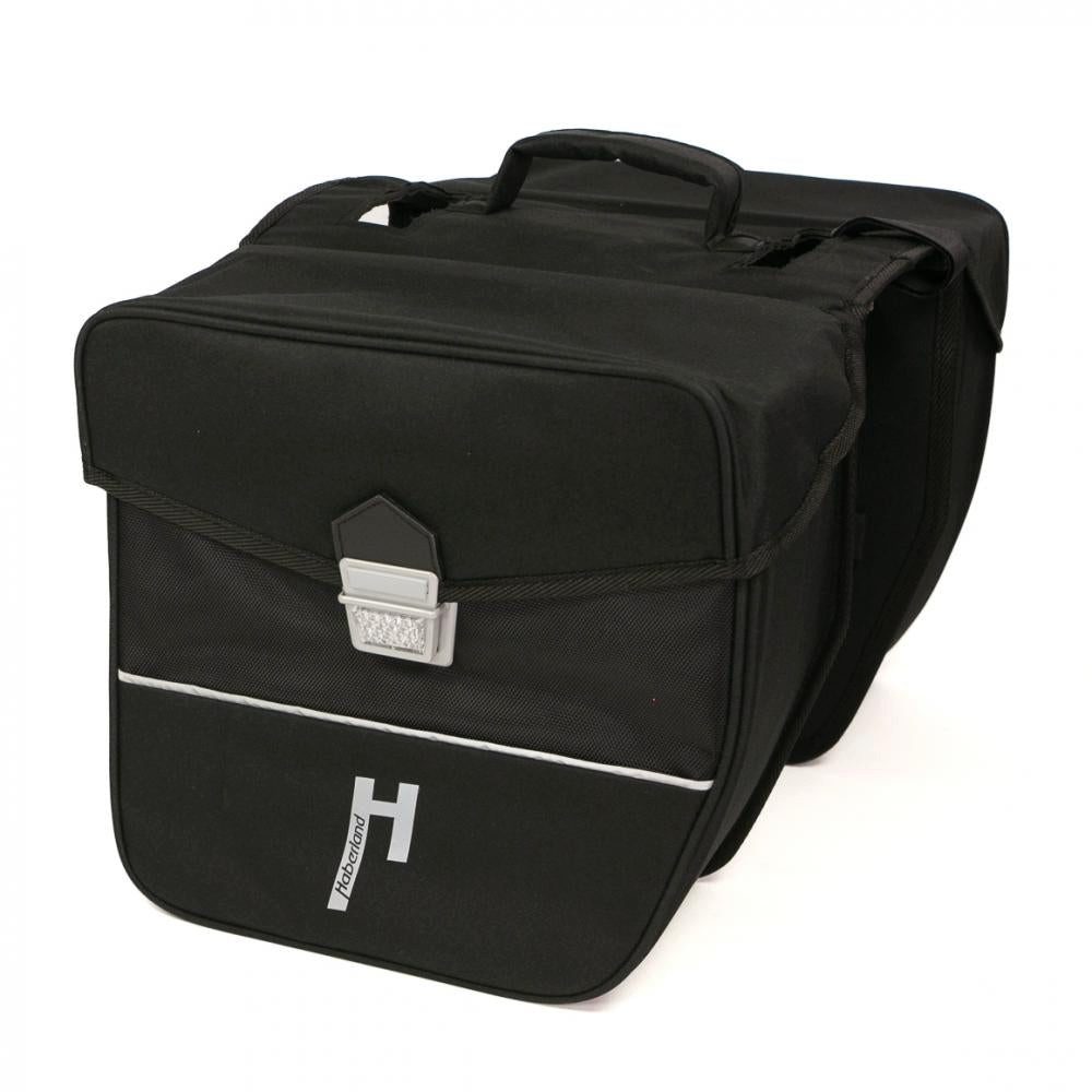 Haberland Haberland Doppeltasche E-Bike L schwarz - geräumige Gepäckträgertasche