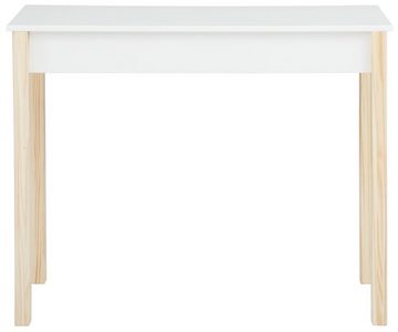 Lüttenhütt Kinderschreibtisch Meentje (1-St), Schreibtisch, Kiefern massiv, 2 Schubladen, Höhe 80 cm