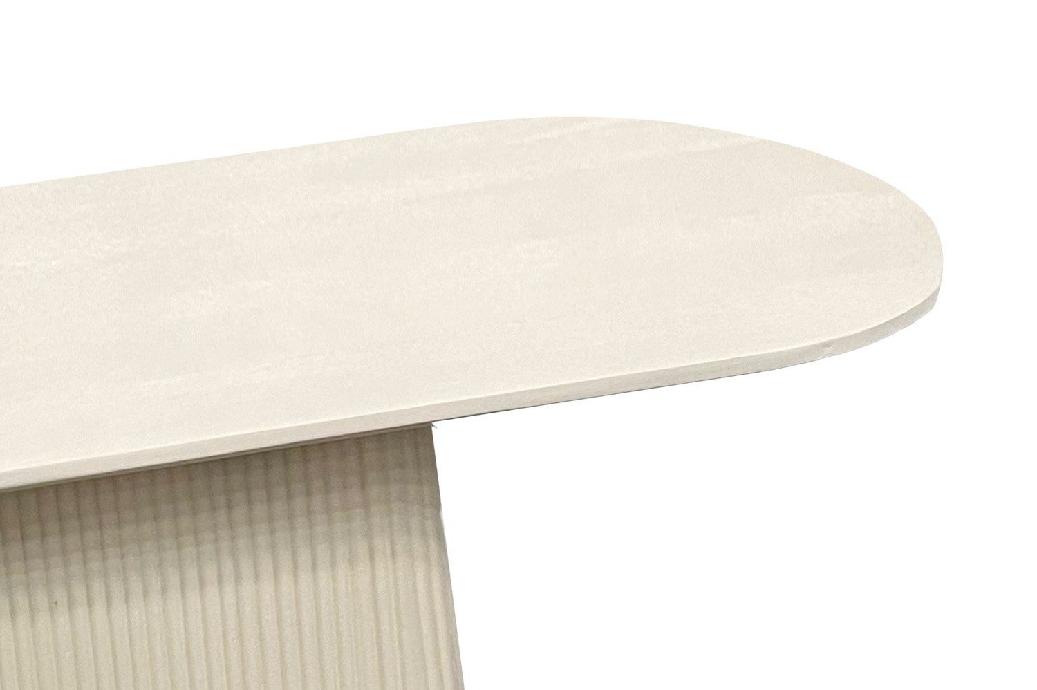 Natur24 Beistelltisch Partrice Konsolentisch 140x40x76 cm Mangoholz Weiß