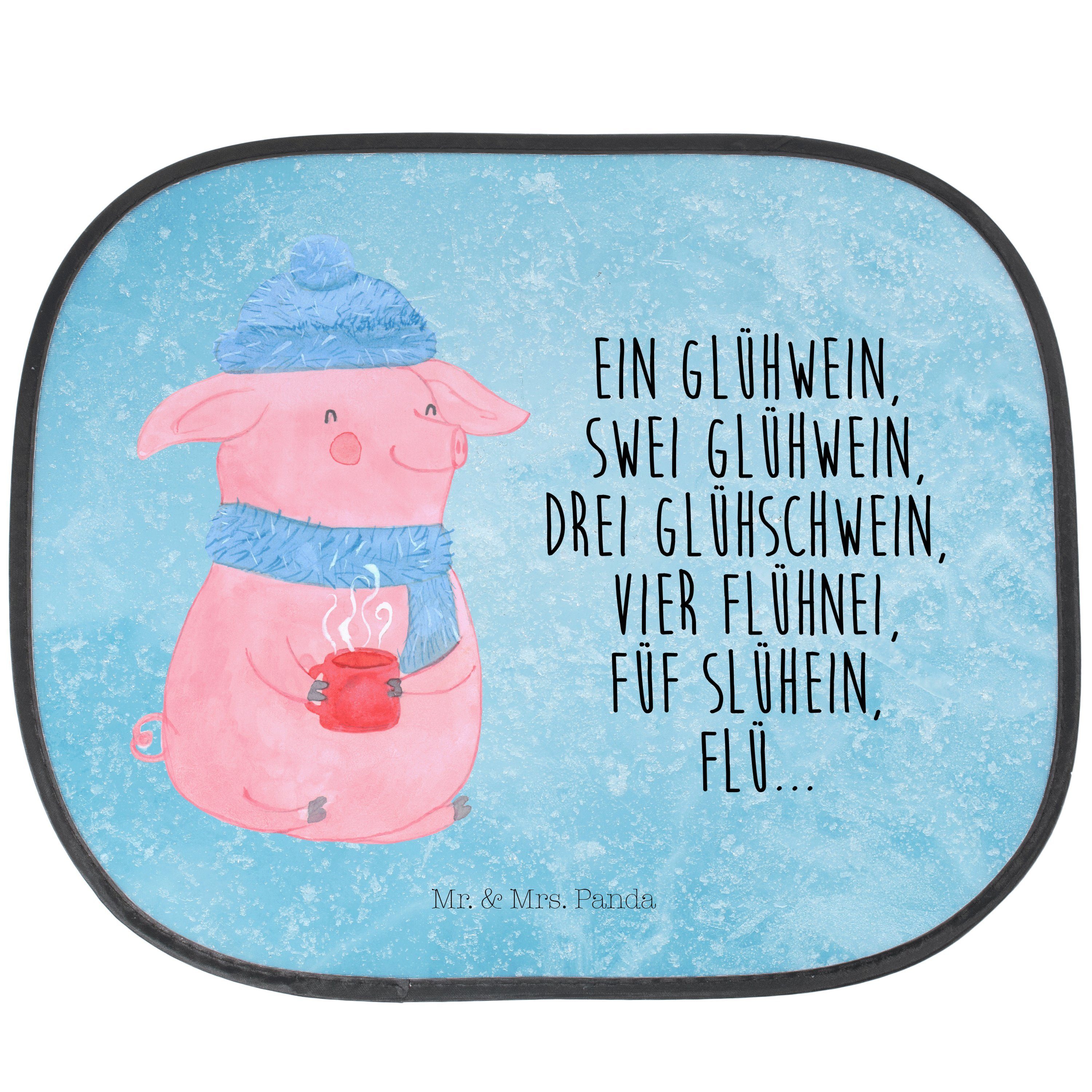 Sonnenschutz Lallelndes Glühschwein - Eisblau - Mr. Sonnensc, Auto & Geschenk, Mrs. Seidenmatt Betrunken, Panda