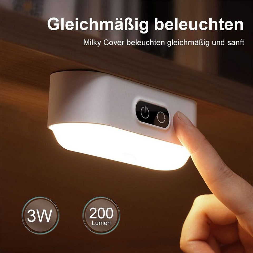 Welikera LED Nachtlicht LED-Nachtlicht mit Körpersensor-Funktion  Wiring-free Hand-Nachtlicht