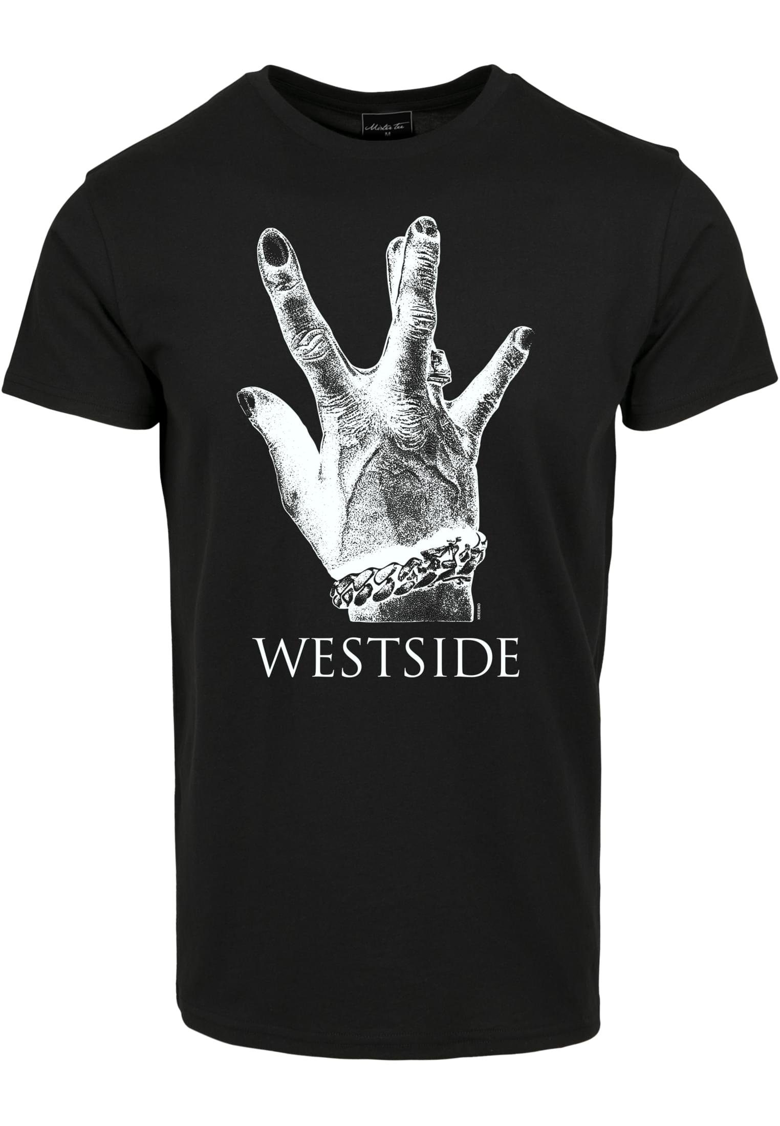 Tee Westside 2.0 Connection MisterTee black Herren (1-tlg) Kurzarmshirt