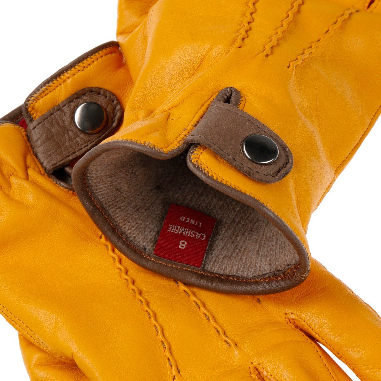 mit in Made Futter, Italy Lederhandschuhe Caridei Handschuhe