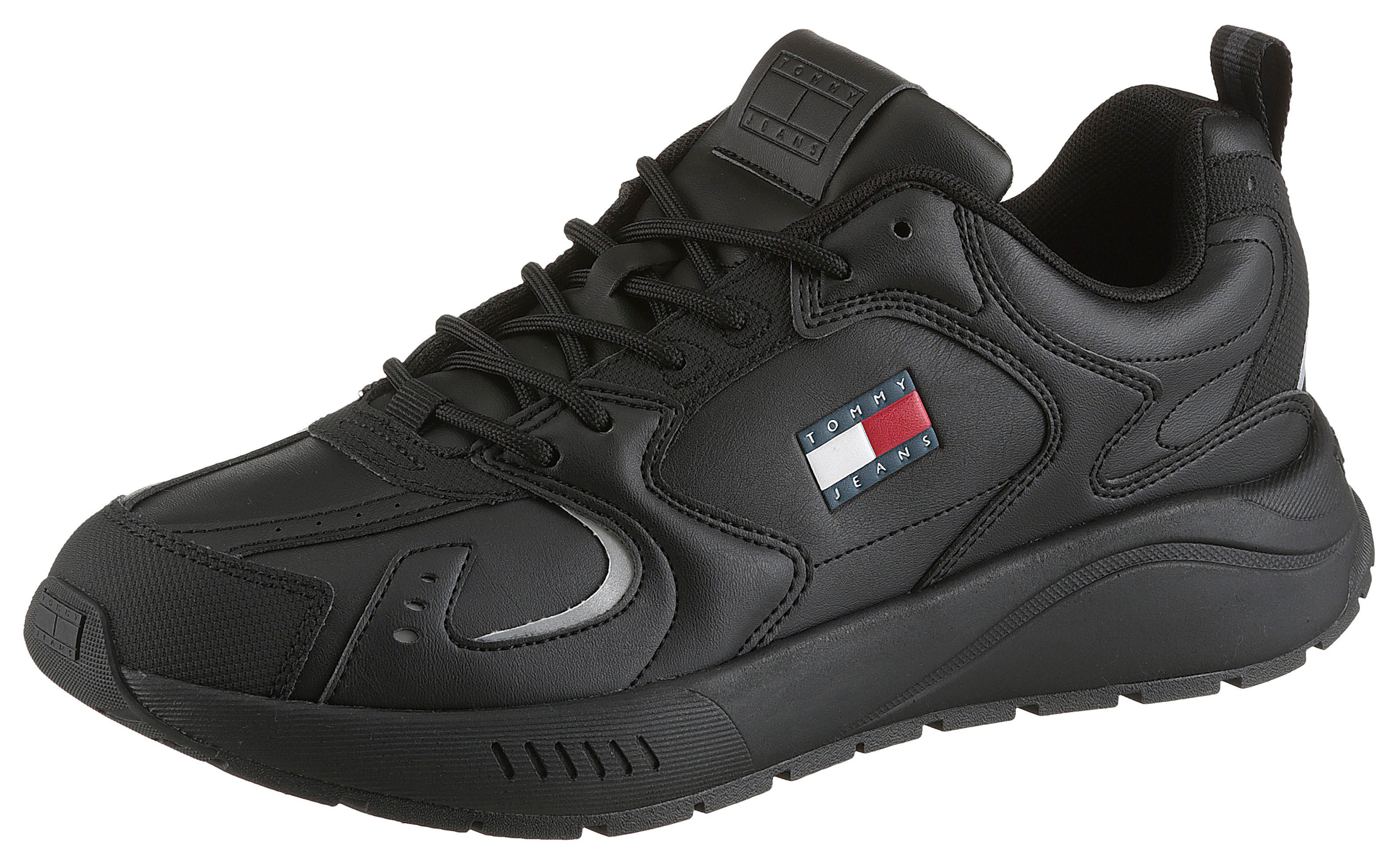 Tommy Jeans TJM RUNNER LEATHER Кросівки, Freizeitschuh, Halbschuh, Schnürschuh mit reflektierenden Details