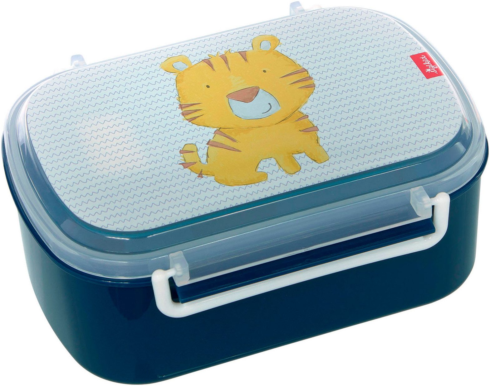 Sigikid Lunchbox Tiger blau, Polyprophylen (PP), (2-tlg)