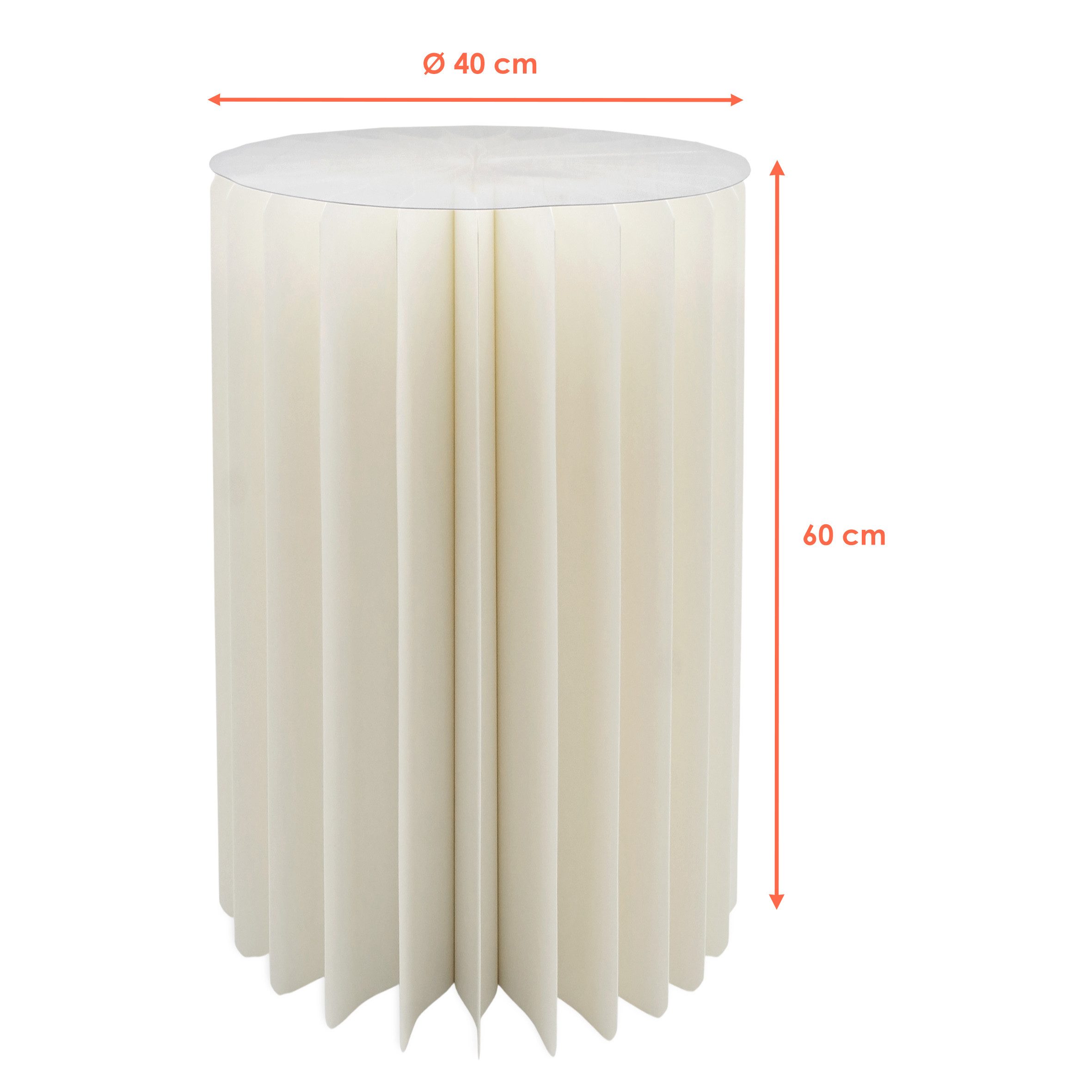 Spetebo Beistelltisch Design Dekotisch aus Papier günstig online kaufen