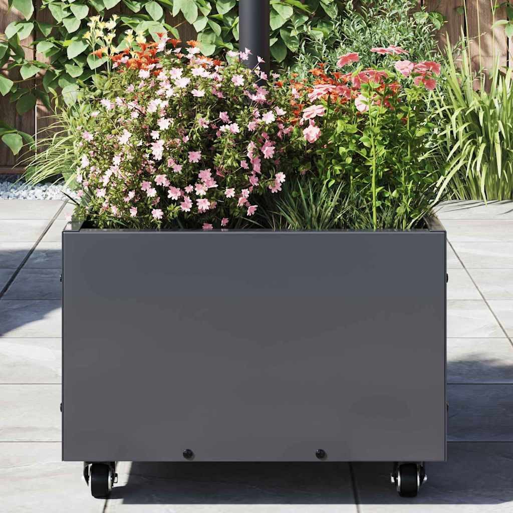 vidaXL Schirmhalter Sonnenschirmständer 11.75 kg Anthrazit Stahl Quadratisch, 1 tlg. – Bild 4 von 5