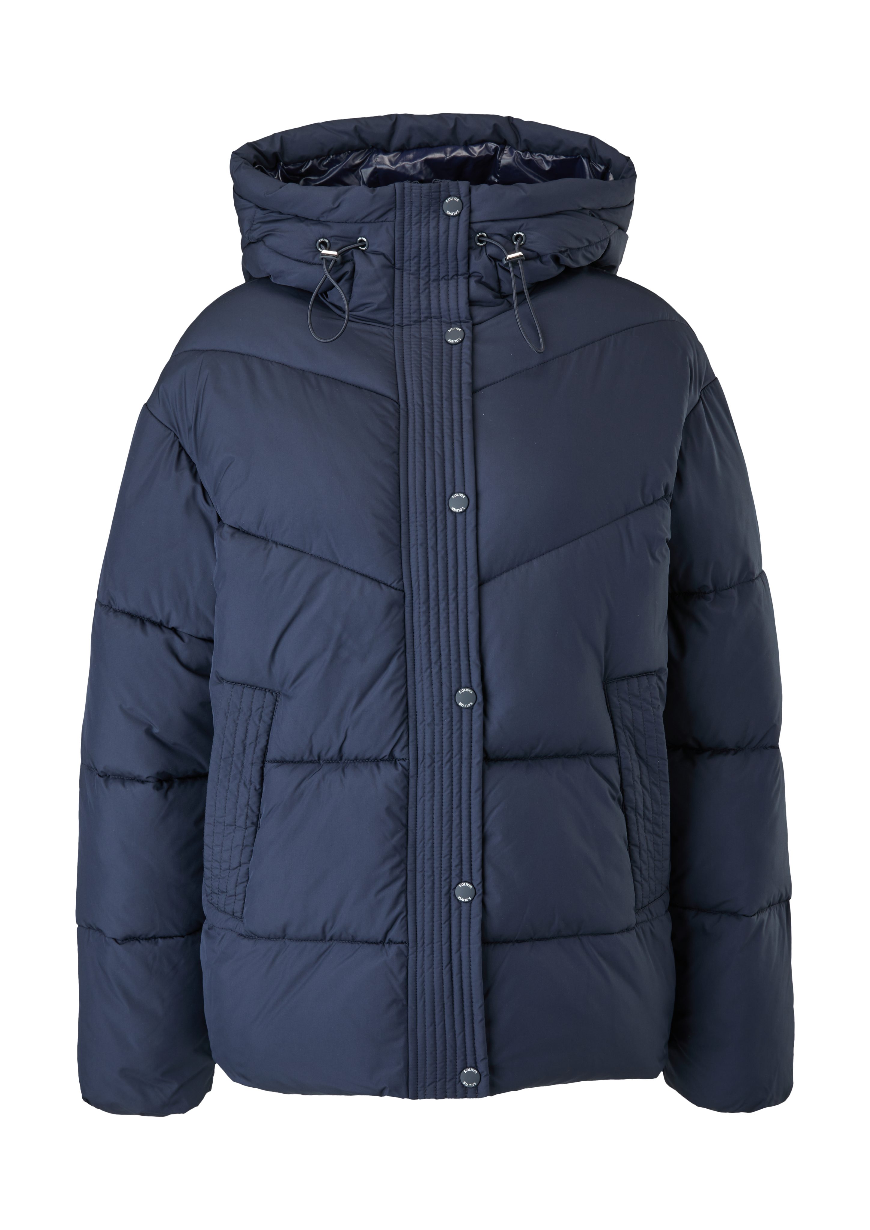 Pufferjacket dunkelblau Warm s.Oliver Outdoorjacke wattierte