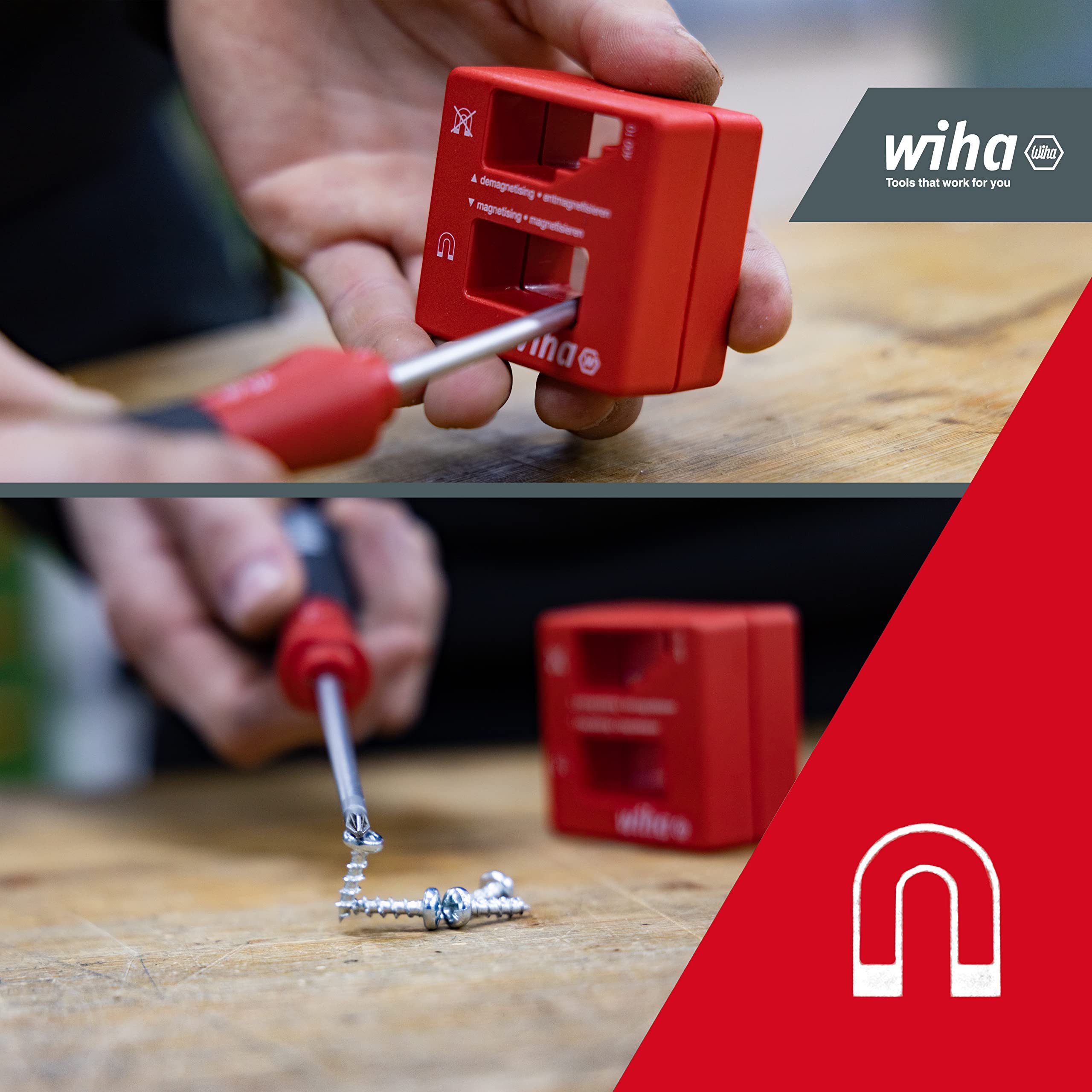 Wiha Schraubendreher (02568), Einfache, schnelle Handhabung, kompakt