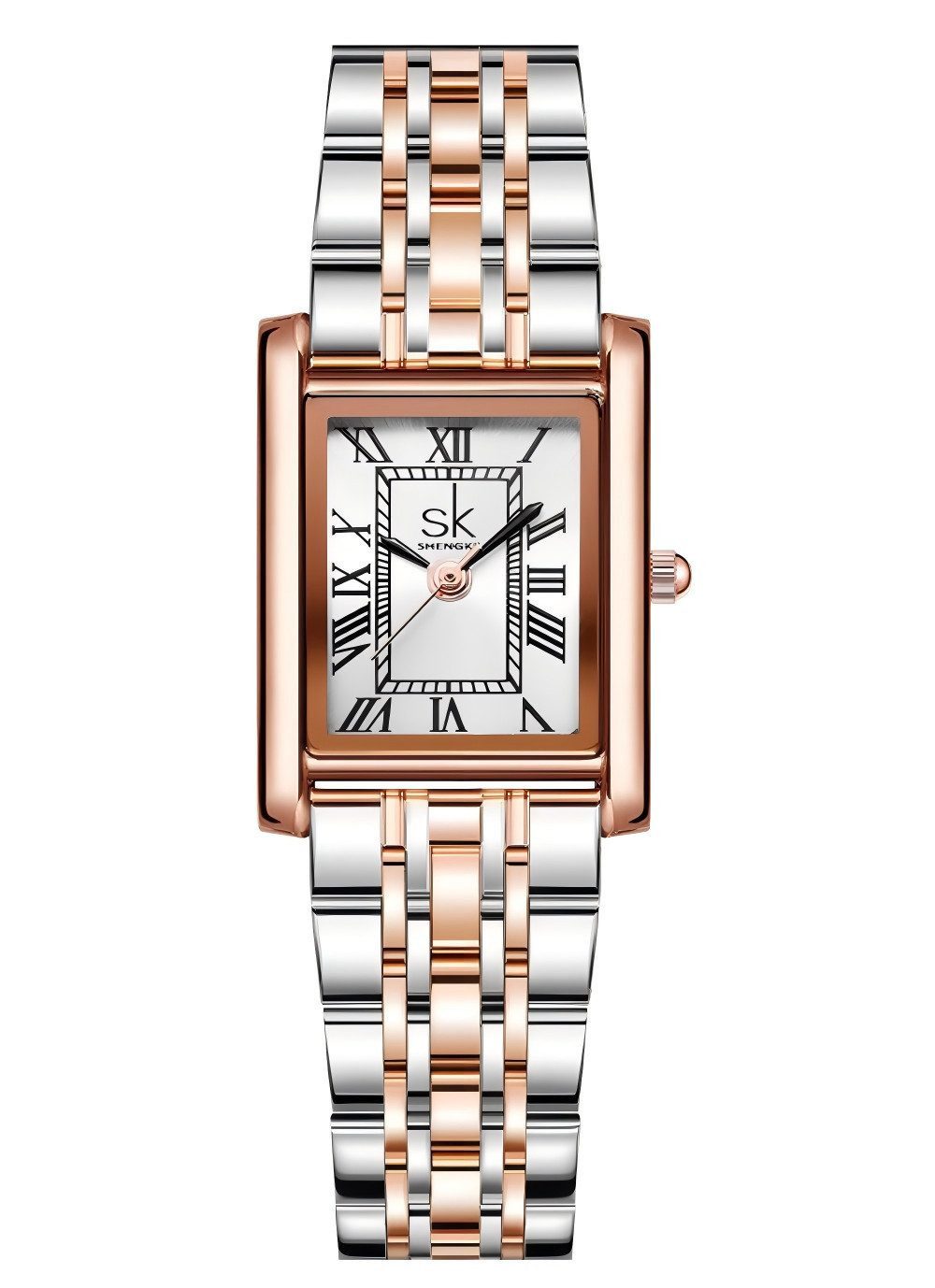 Forrlite Quarzuhr Quarzuhr Armbanduhr Edelstahl Damen Uhr, Multifunktionsuhr Damenuhr, (Multifunktionsuhr Armbanduhr, Edelstahl Armbanduhr, Chronograph Damenuhr, Damenuhr), Edelstahlarmband, Geschenkebox, inkl Armbandkürzer & Etui