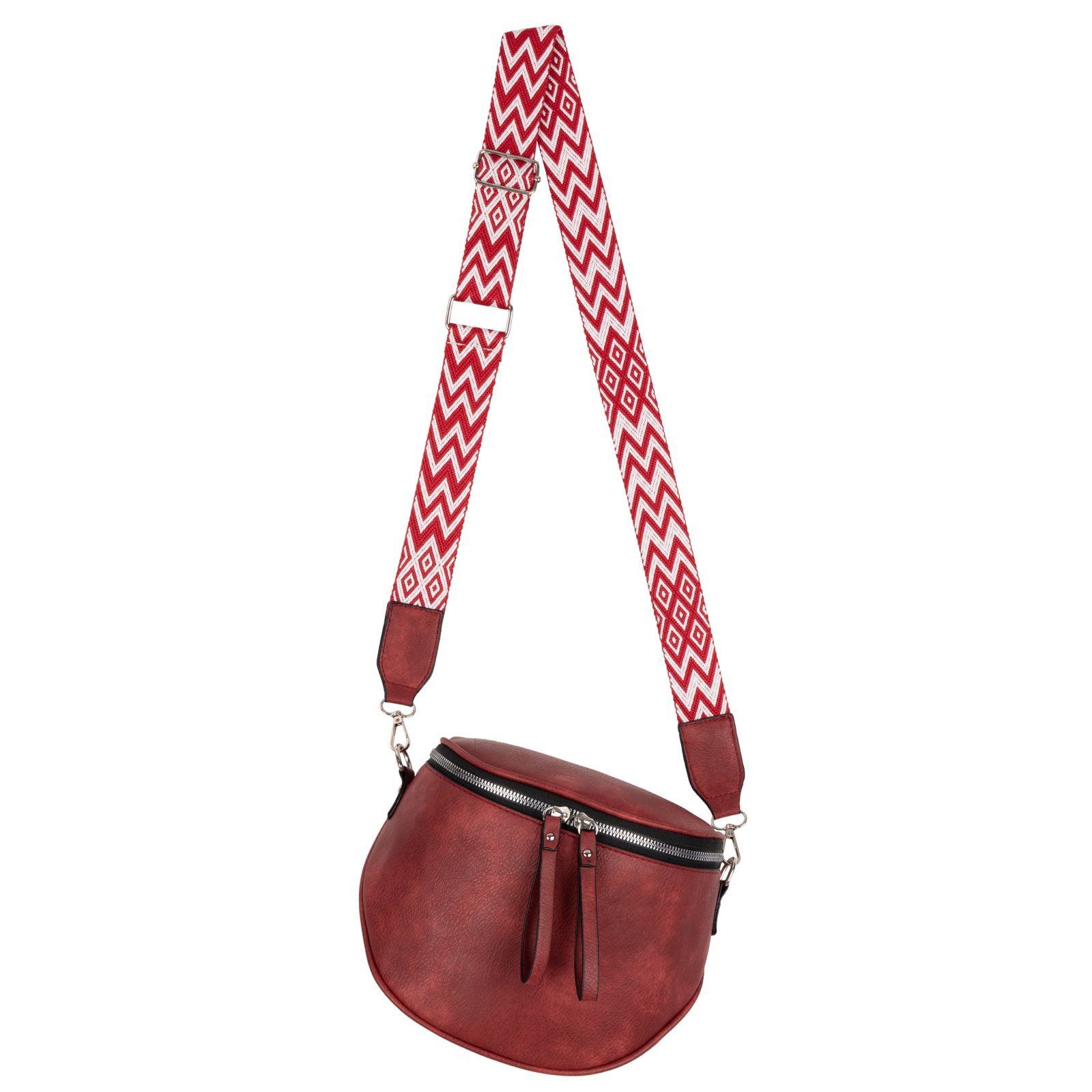 Gürteltasche Bauchtasche Umhängetasche Crossbody-Bag Kunstleder Italy-Design