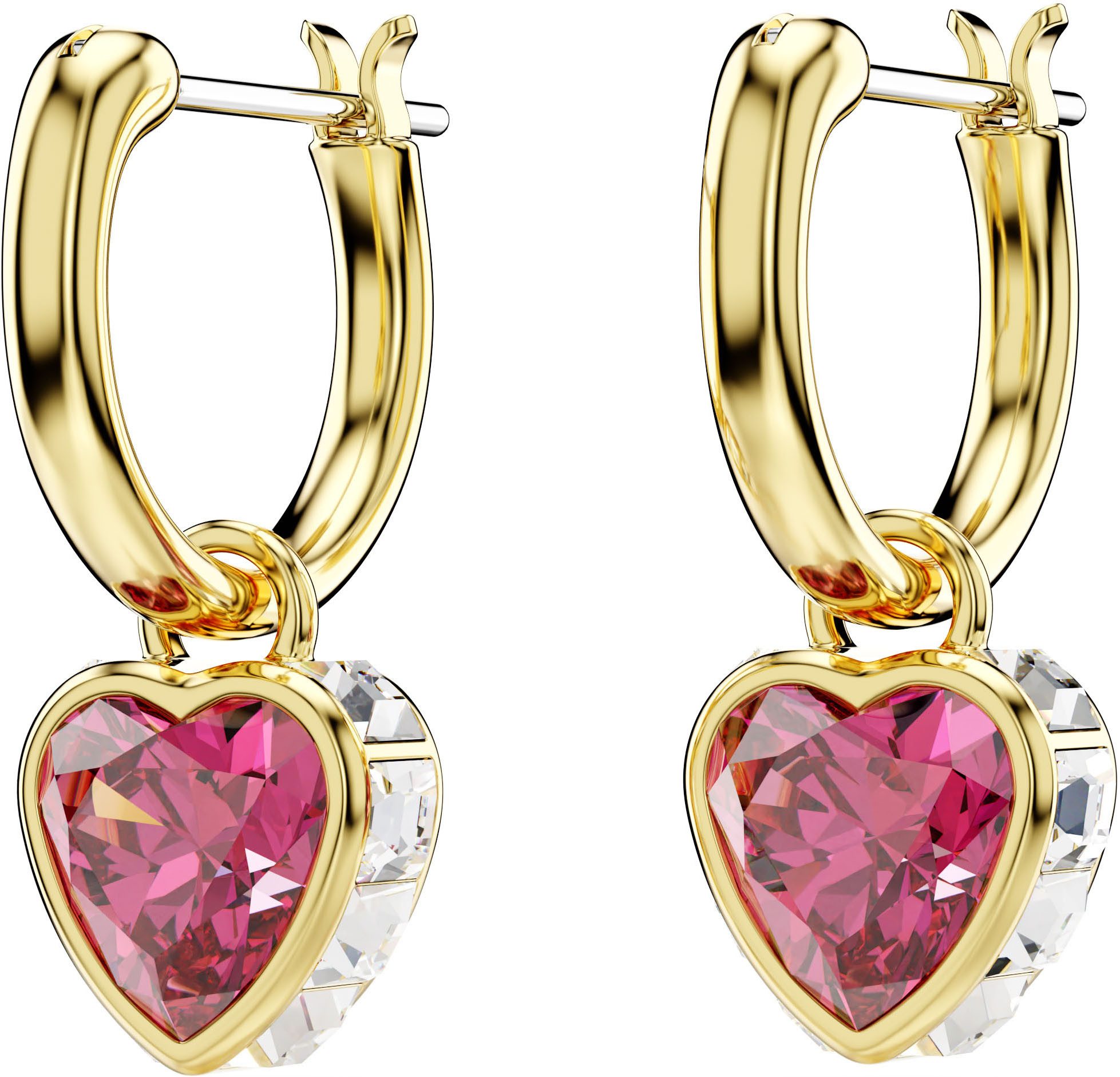 Swarovski Paar Creolen Stilla Drop, mit Swarovski® Kristall - Einhänger abnehmbar