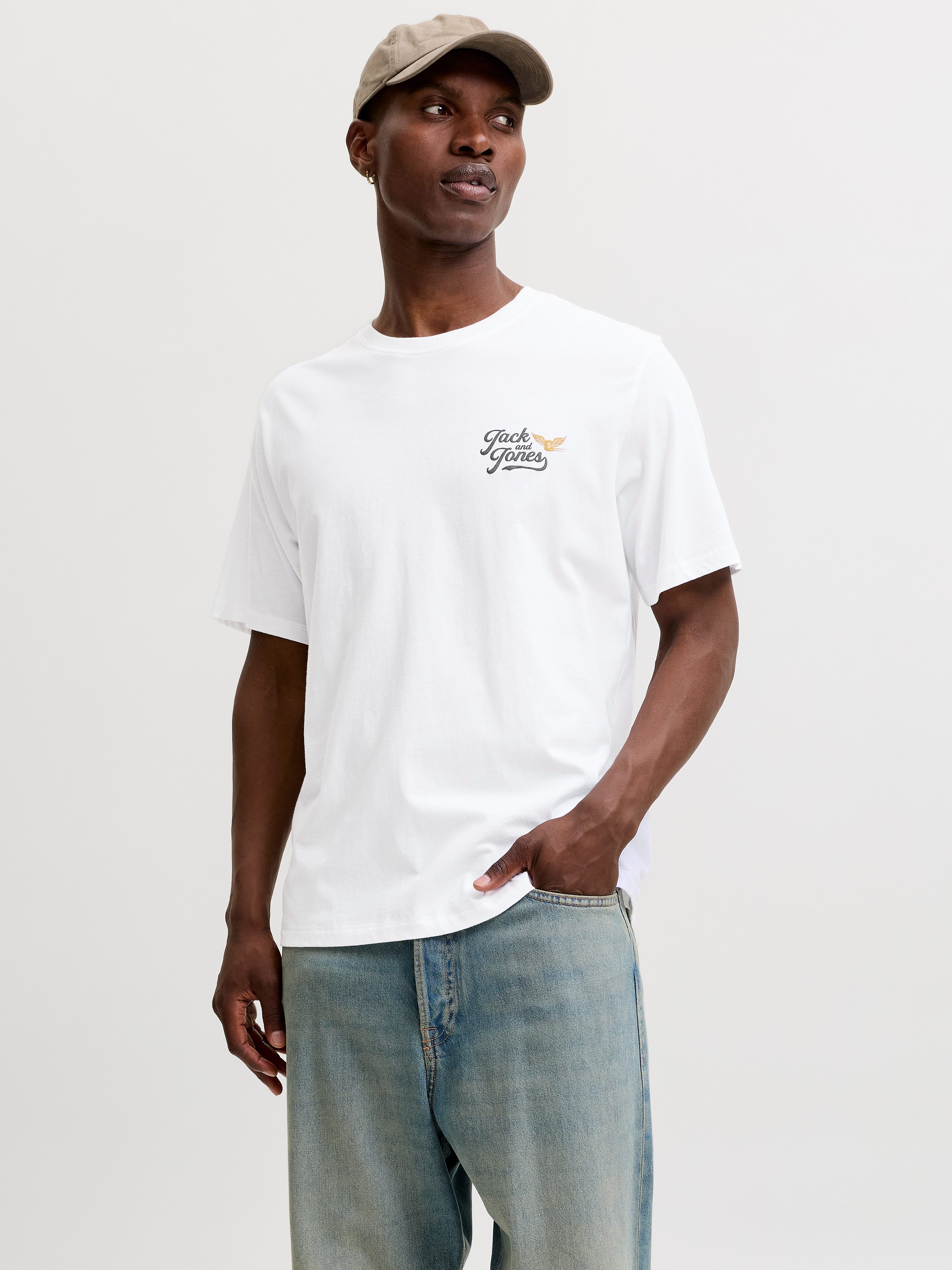Jack & Jones T-Shirt JJLEGEND TEE SS CREW NECK Baumwolle, locker geschnitten – Bild 2 von 5