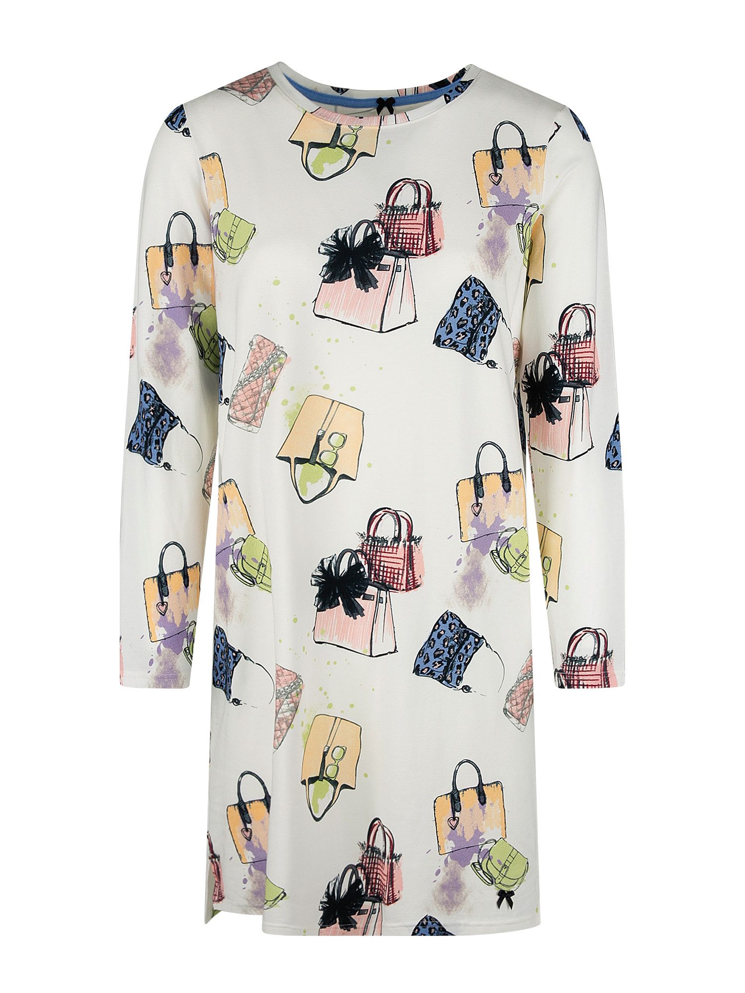 Short Stories Nachthemd SHORT STORIES 622008 Sleepshirt Langarm antique white/print