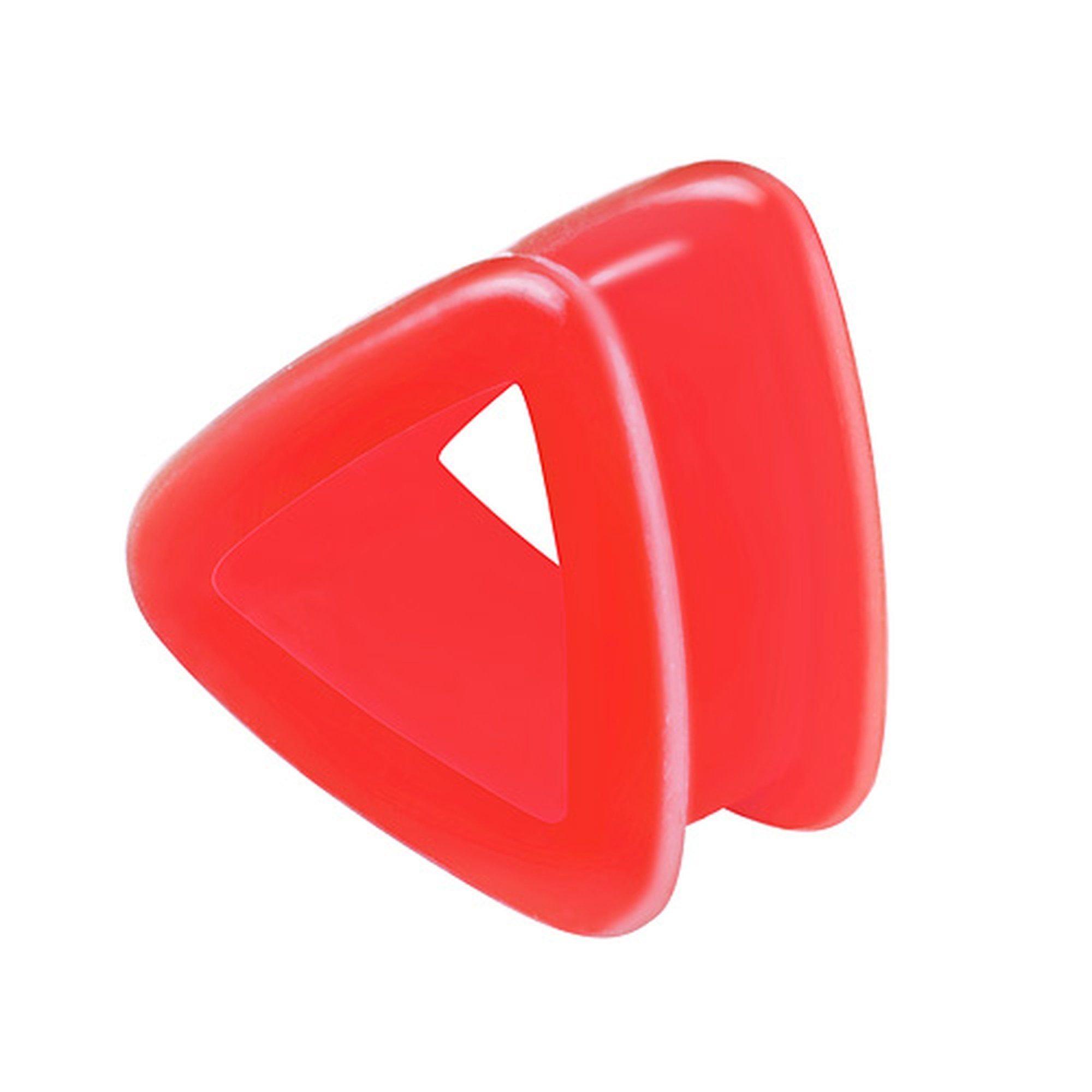 Taffstyle Plug Silikon Ohr Tunnel Piercing Flexibel Dreieck Flexibel weich, Ohrtunnel Dreieck Plug bunt flexibel in vielen Farben und Größen