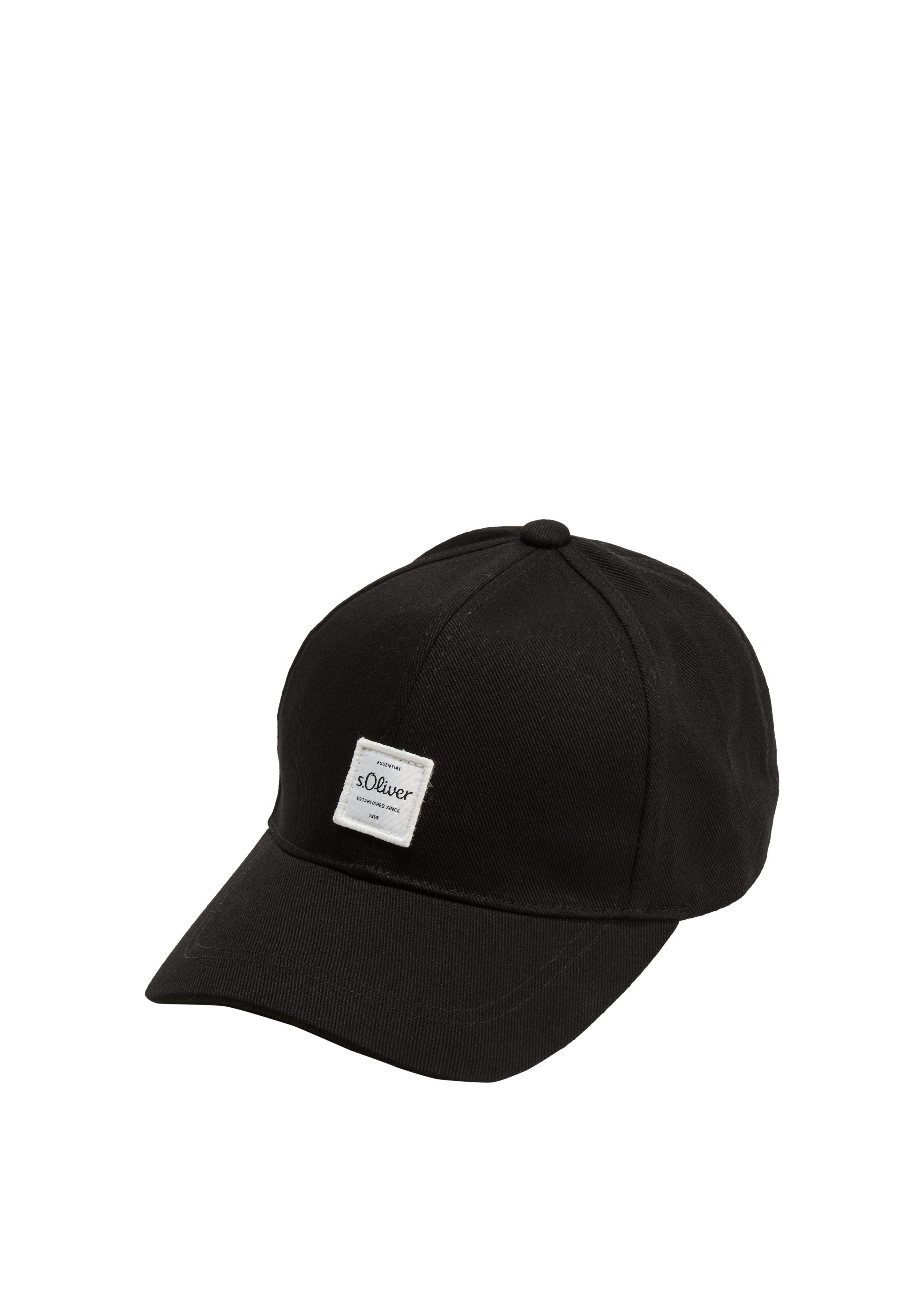 Cap schwarz Twill Kappe Baseball s.Oliver aus