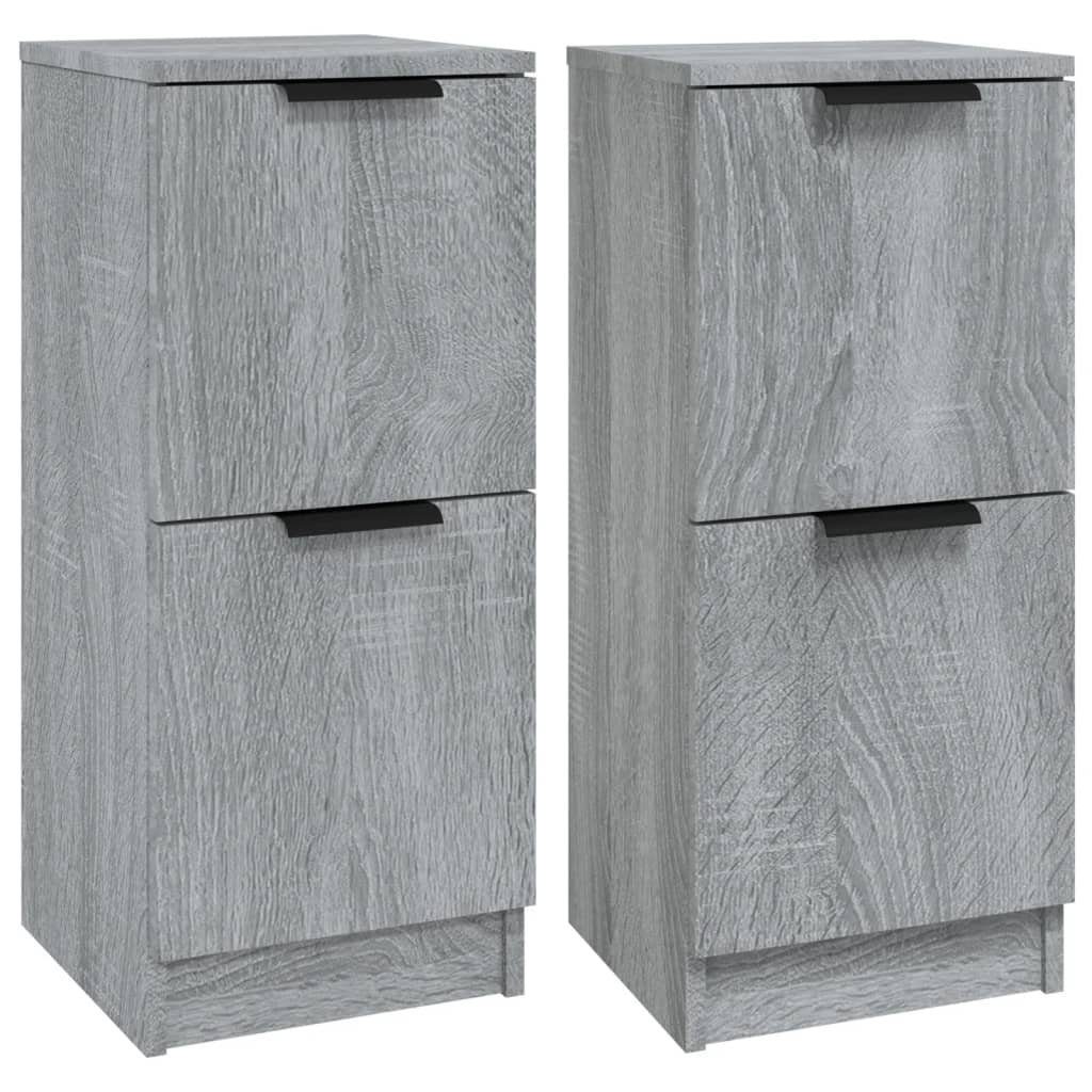 vidaXL Sideboard Sideboards 2 Stk. Grau günstig online kaufen