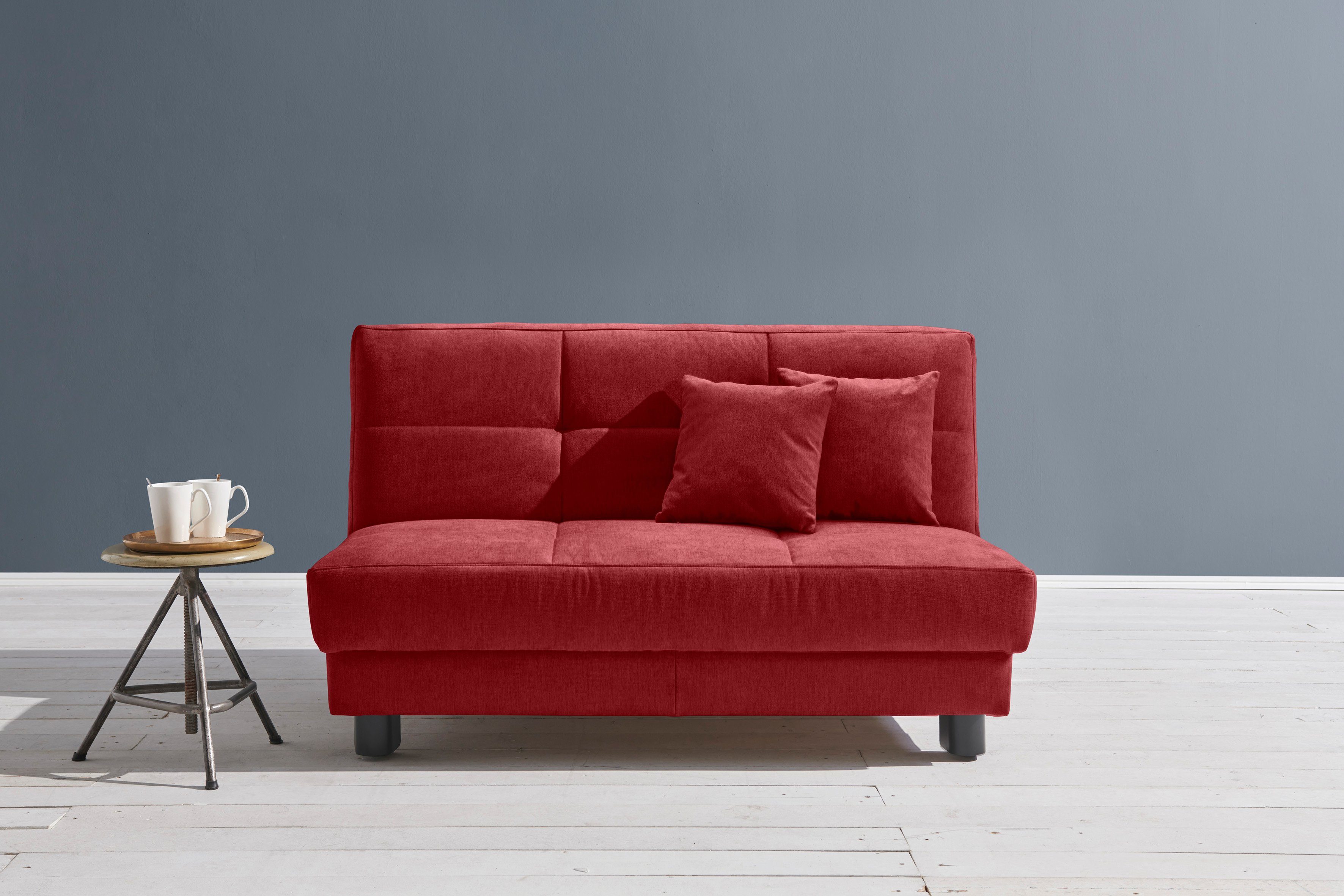 ell 145 Schlafsofa marsala Zierkissen Tilda, cm, 2 + inkl. Breite ell