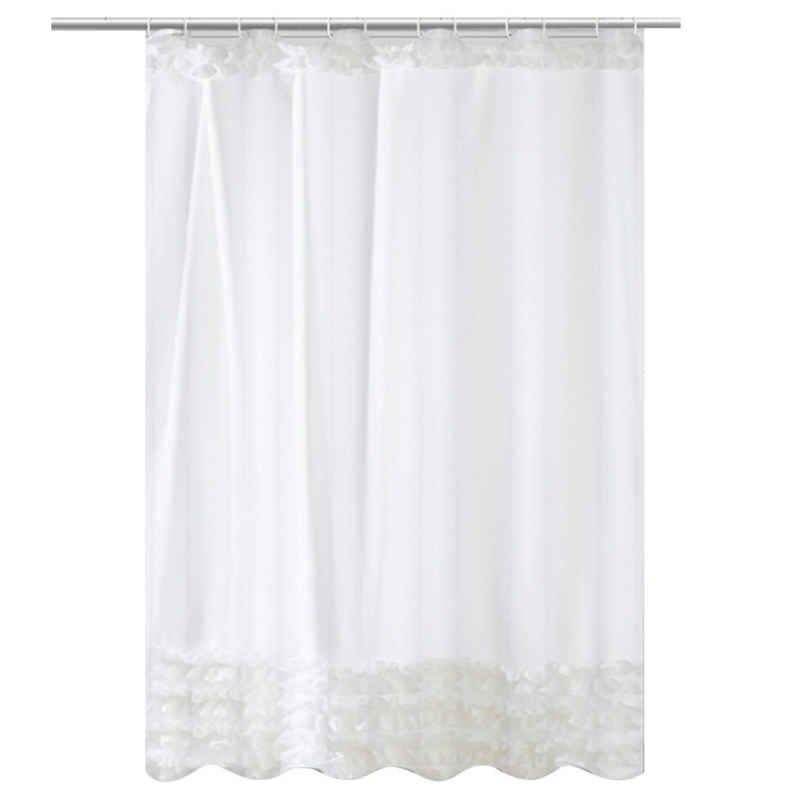 Lubgitsr Duschvorhang Schmaler Duschvorhang für Dusche und Badewanne, Badvorhang Textil