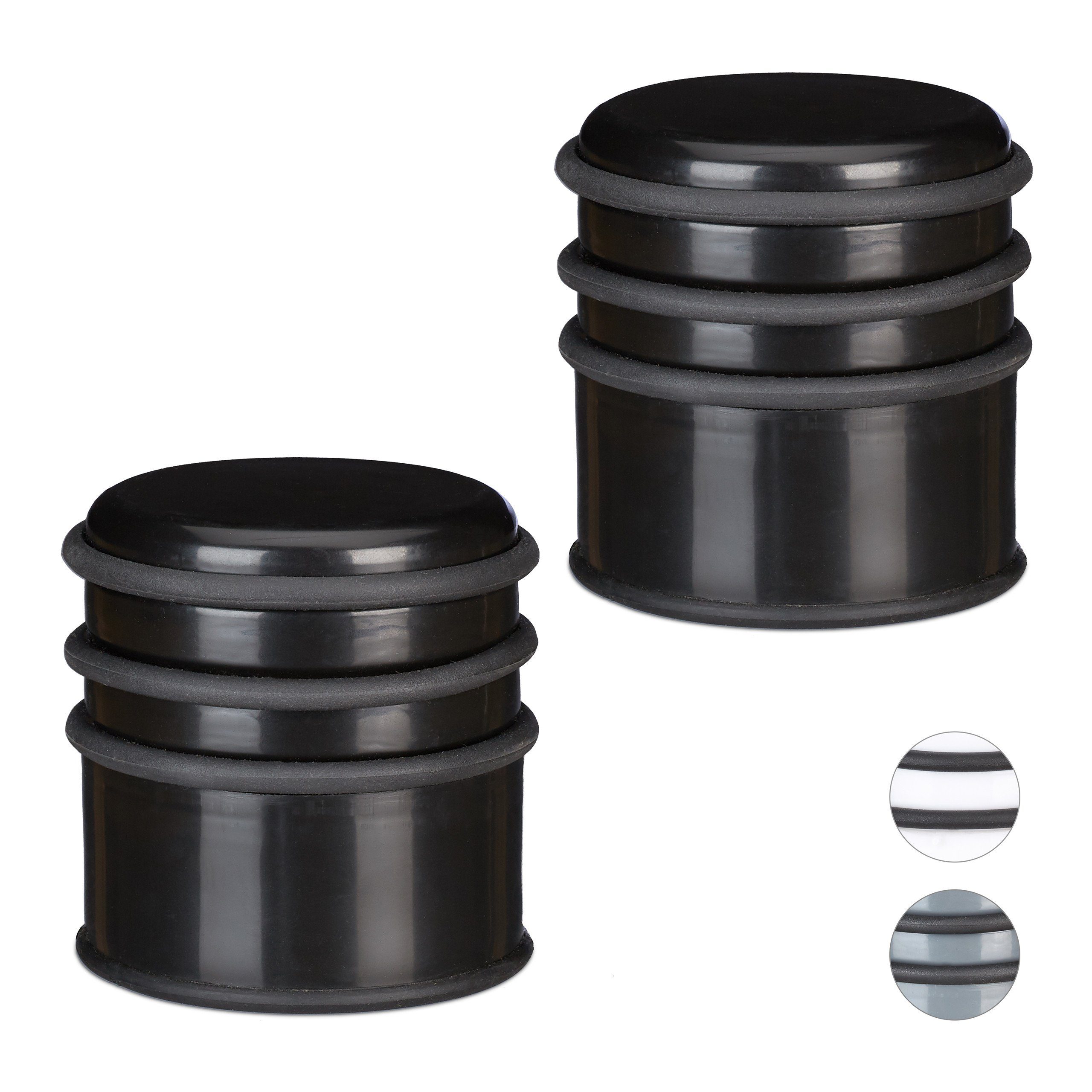 relaxdays Türstopper 2 x Türstopper schwarz günstig online kaufen