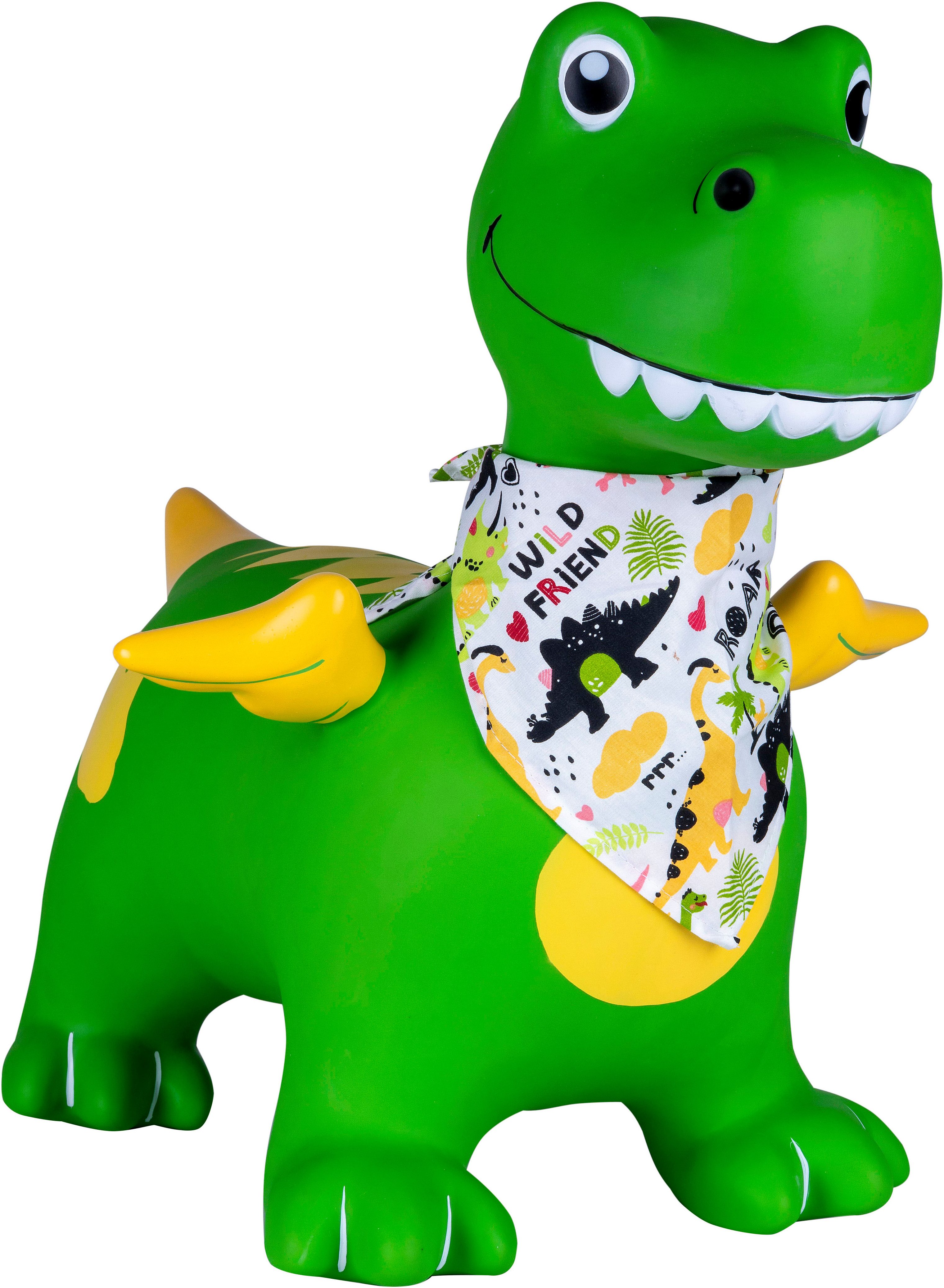 Jamara Hüpftier Dino mit Flügel HoppyDoo, mit Pumpe – Bild 5 von 5