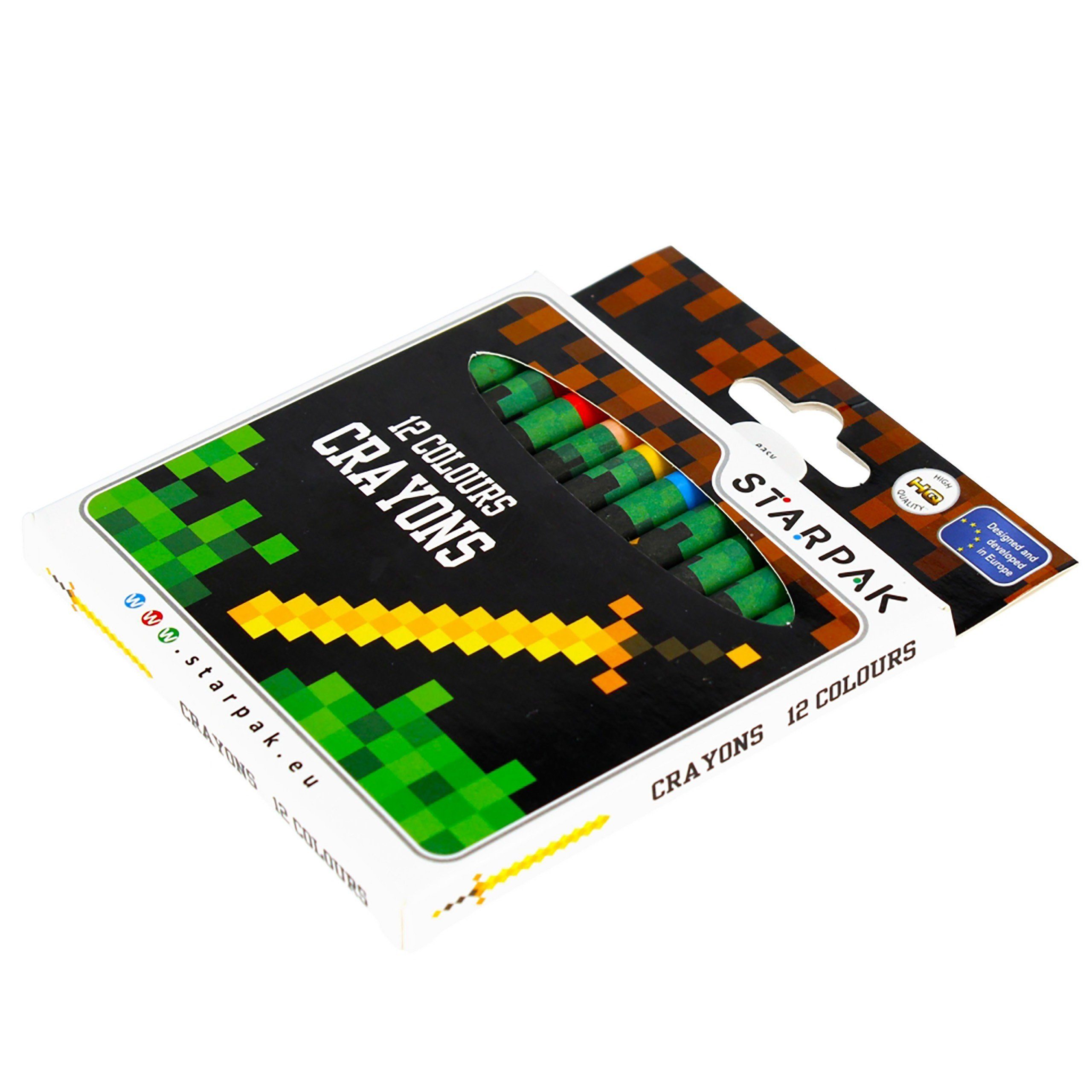 Pixel Röhrenmäppchen GRATIS Game + Federmäppchen Wachsmalstifte Sarcia.eu