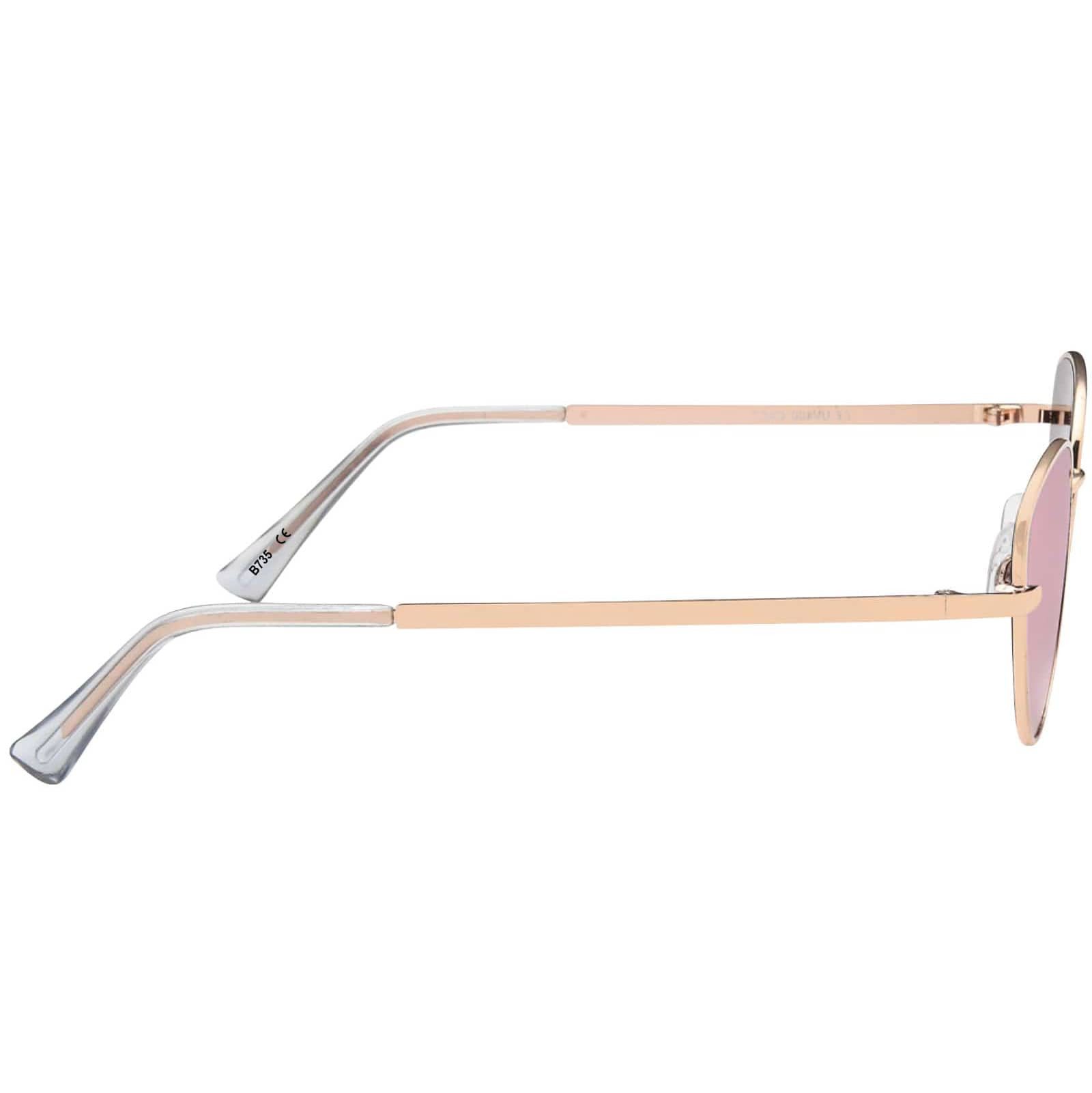 BEZLIT Eyewear Retrosonnenbrille Damen Sonnenbrille Rundglas (1-St) rosa rote brille mit schwarzen gläsern