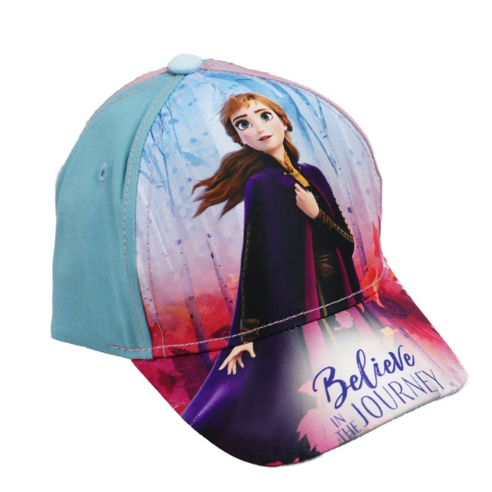 Disney Frozen Baseball Cap Die Eiskönigin Anna Elsa Baseball Kappe Basecap Gr. 52 oder 54, drei Motive zur Wahl