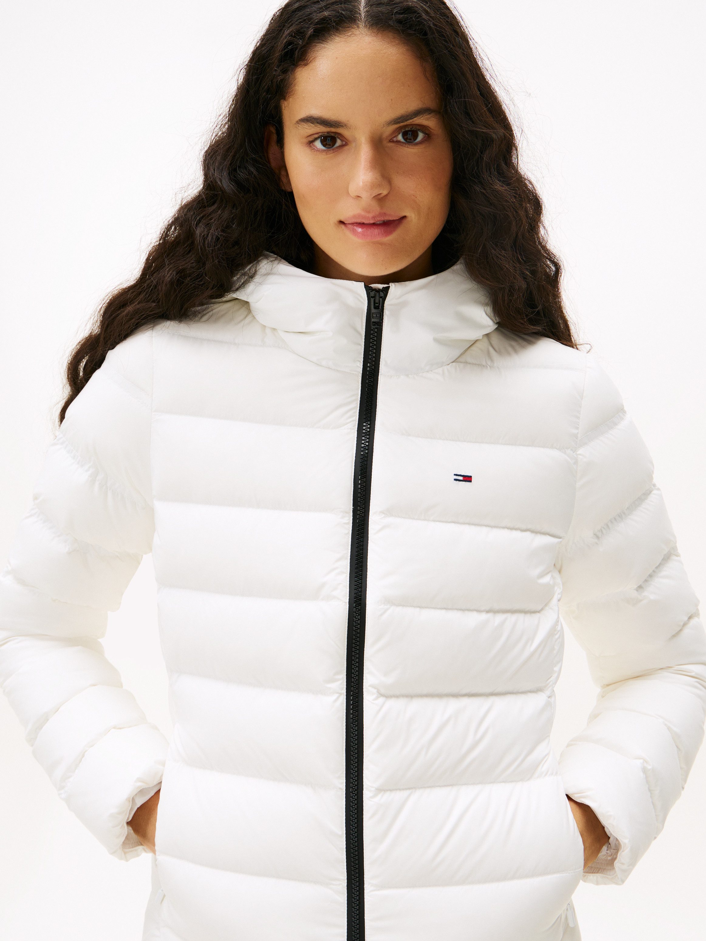 Tommy Jeans Steppjacke TJW SLIM HOOD PRNT DOWN JCKT EXT günstig online kaufen