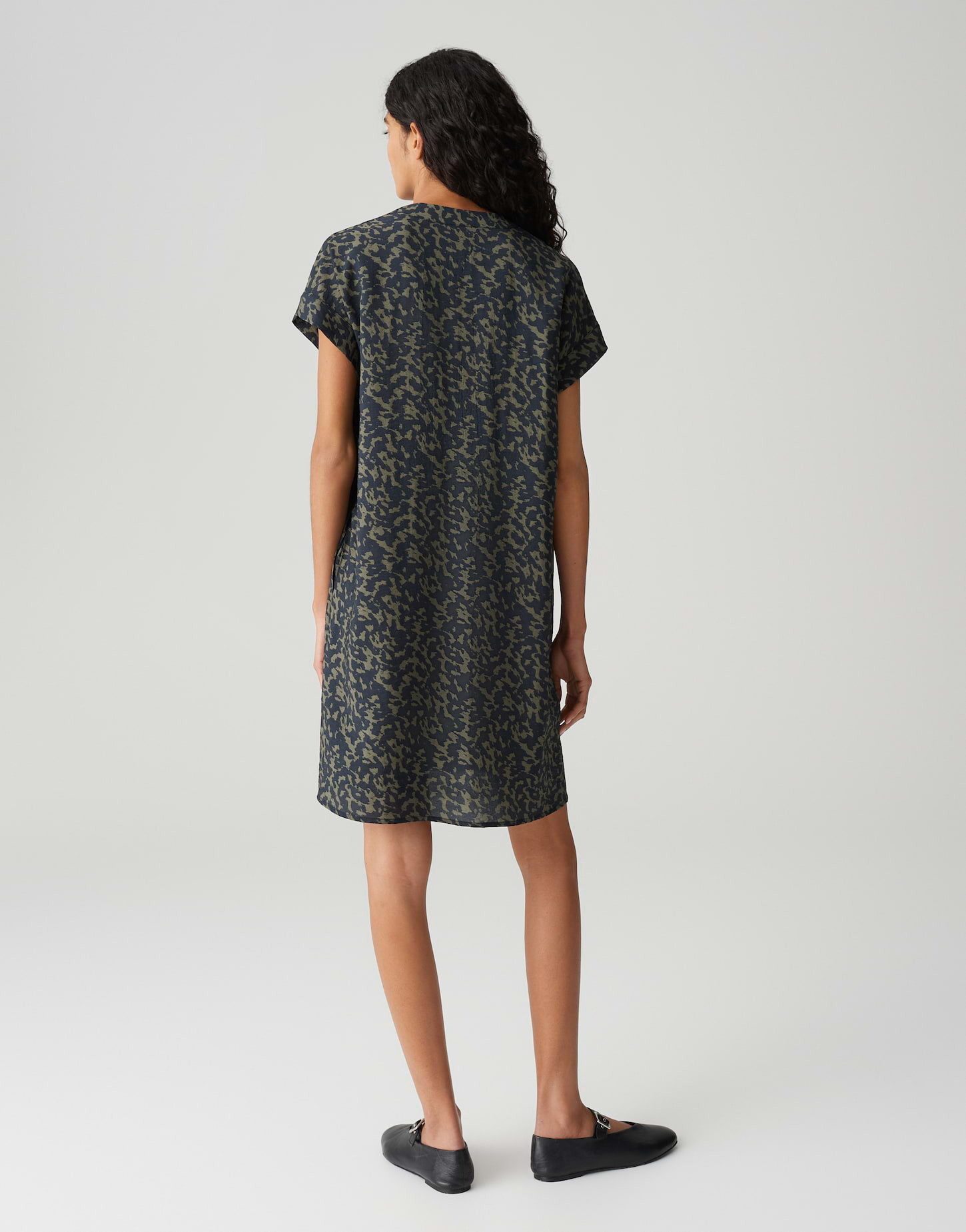 OPUS Hemdblusenkleid WULARA SHADOW aus Modalmix