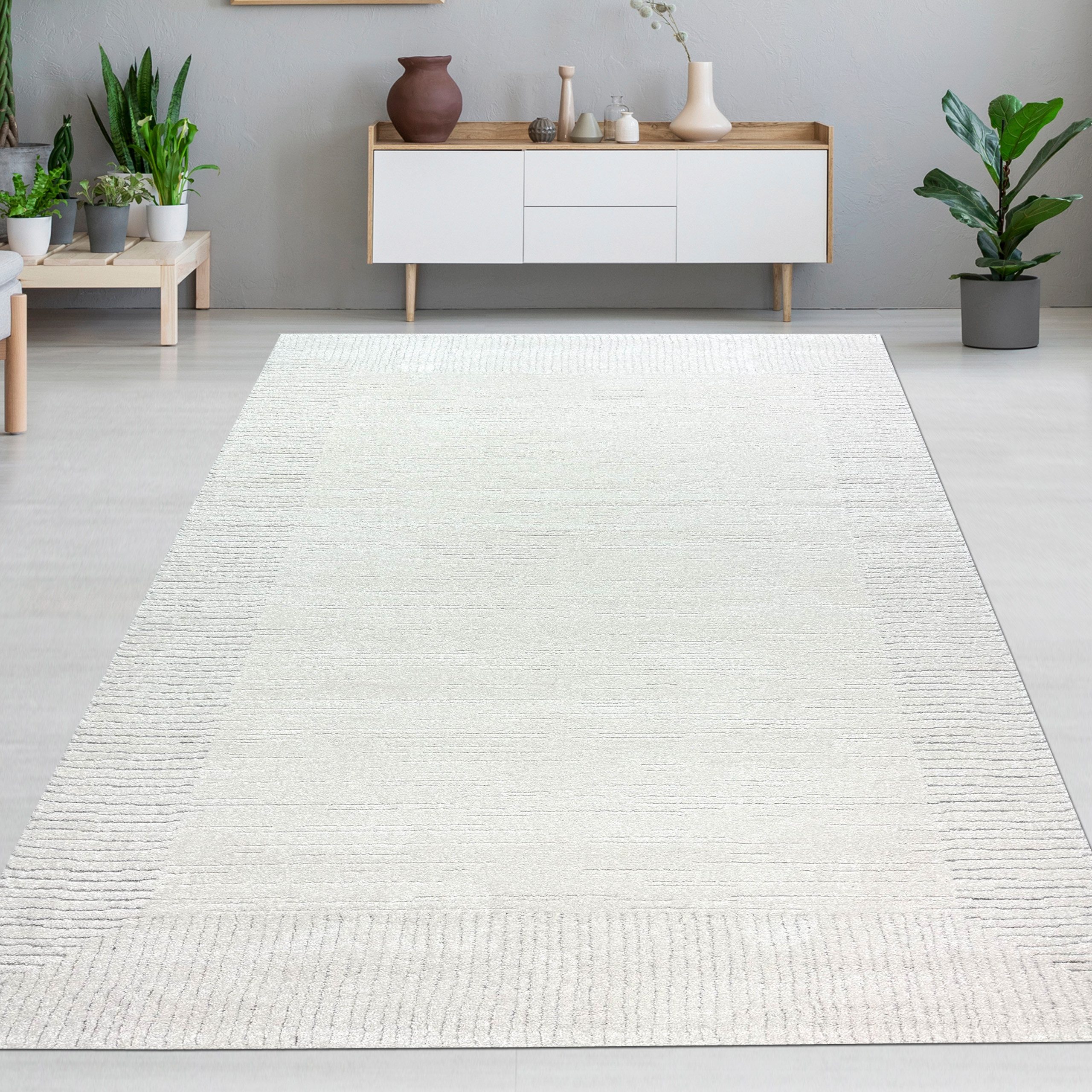 Carpetia Teppich Wohnzimmer Schlafzimmer Teppich Striche günstig online kaufen