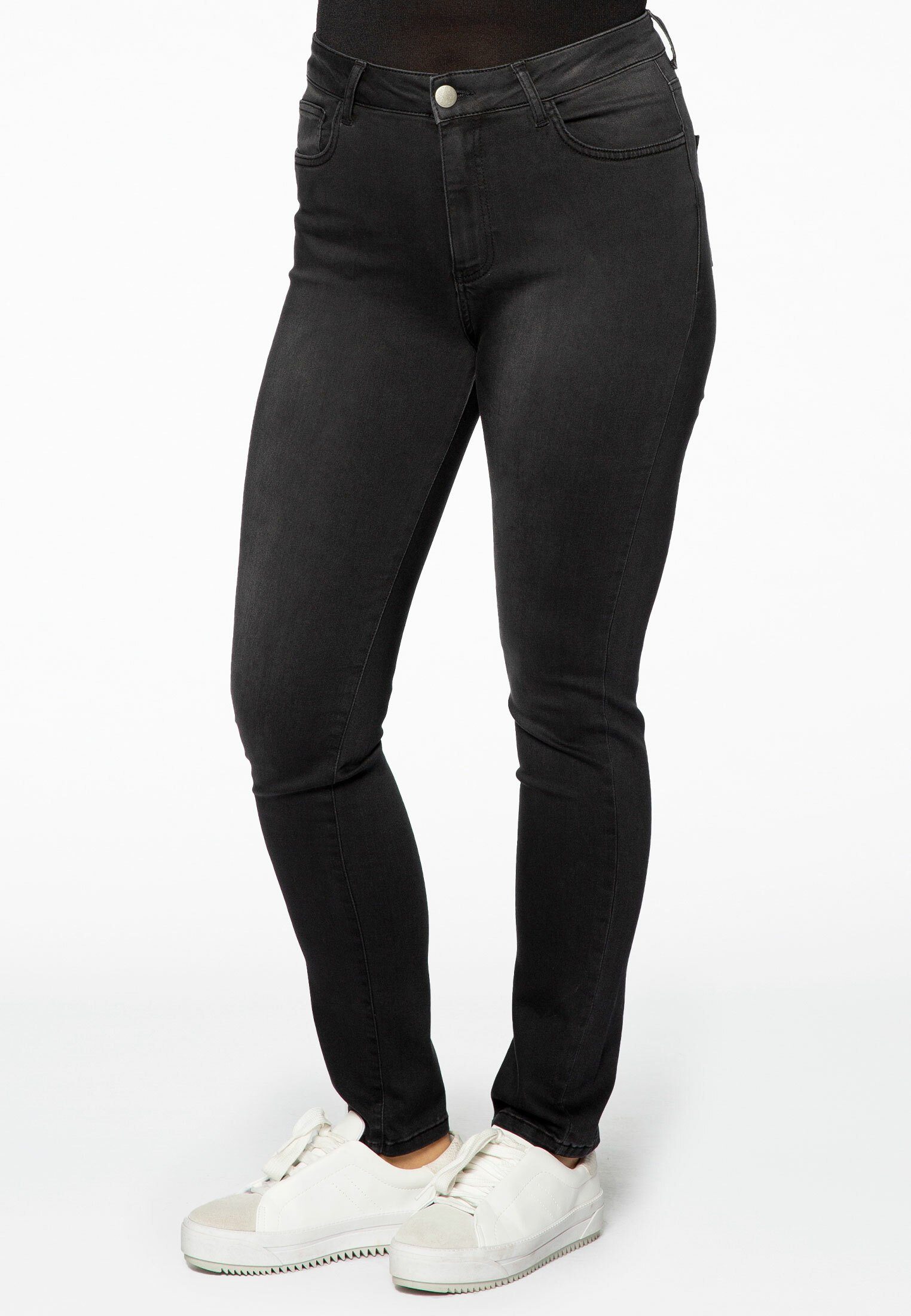 YOEK High-waist-Jeans Damen Jeans Große Größen – Bild 2 von 5