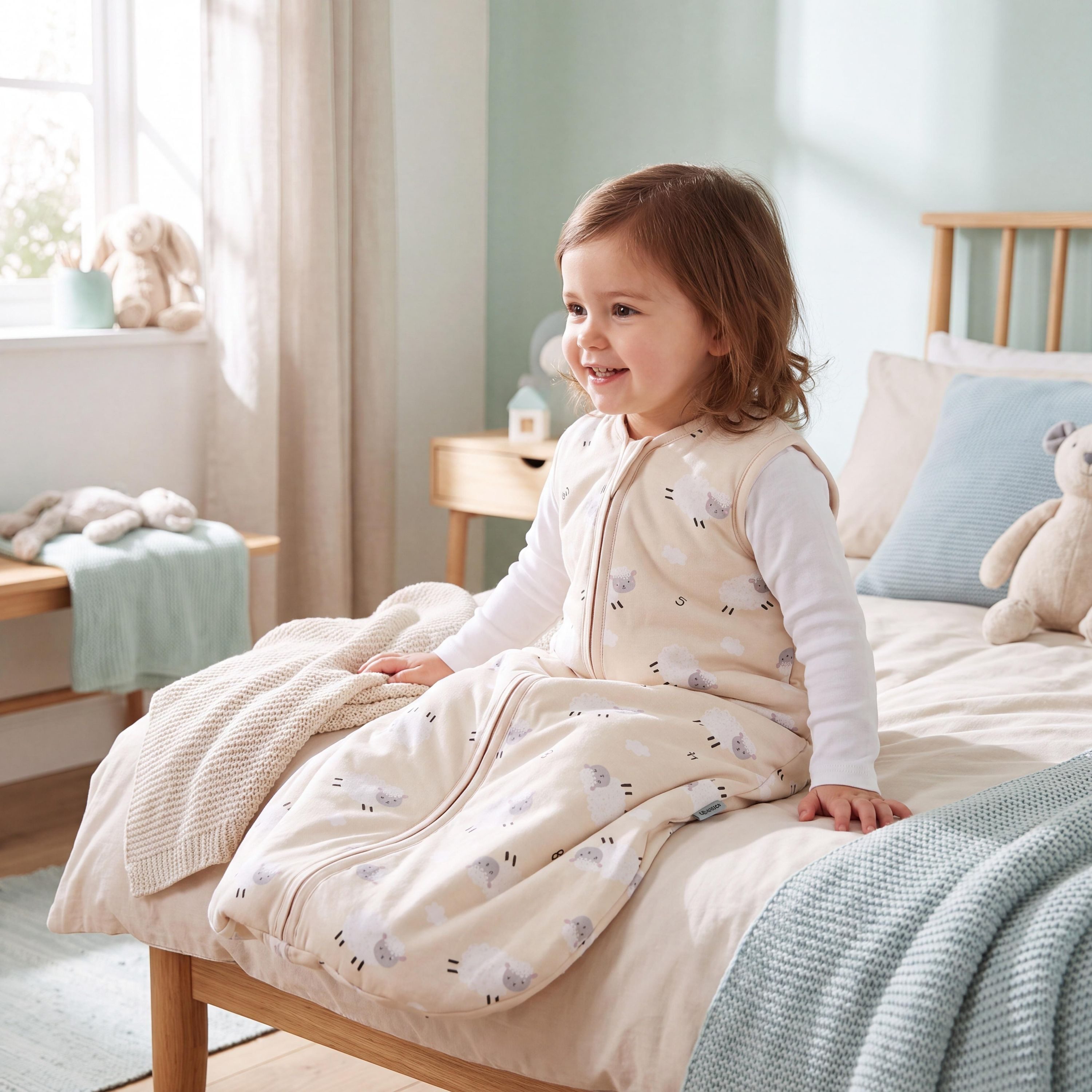 TupTam Babyschlafsack Kugelschlafsack ohne Ärmel 2.5 TOG Ganzjahr – Bild 3 von 5