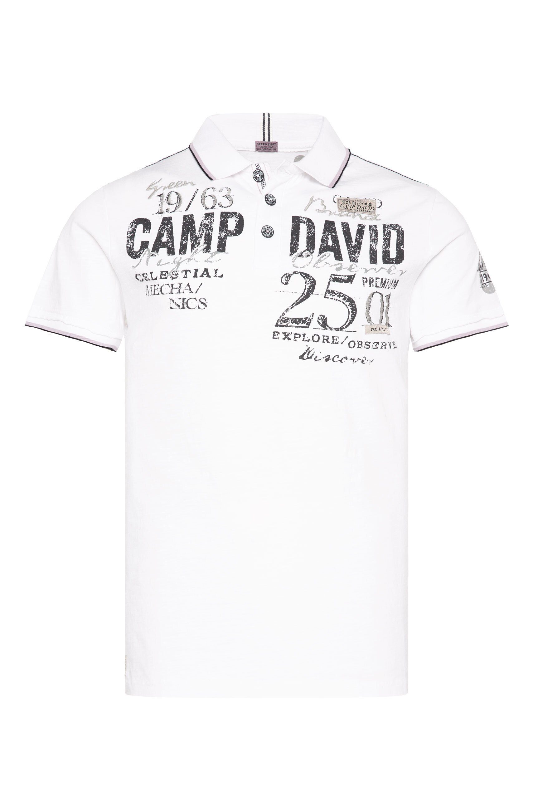 CAMP DAVID Poloshirt aus Bio-Baumwolle